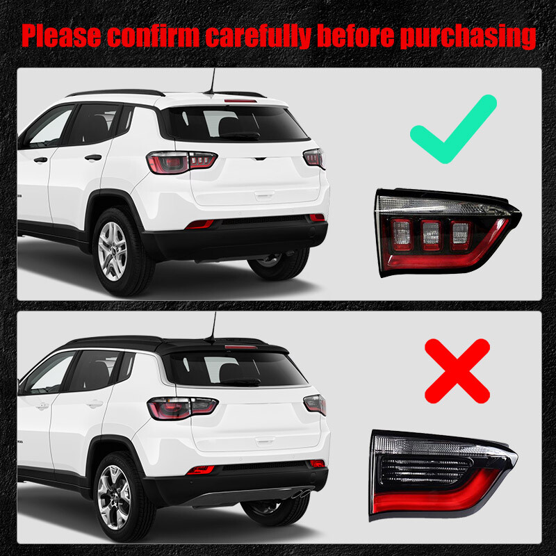 Assembly Inner Tail Light For Jeep Compass 2017-2025 Driver Left Side 68517559AA