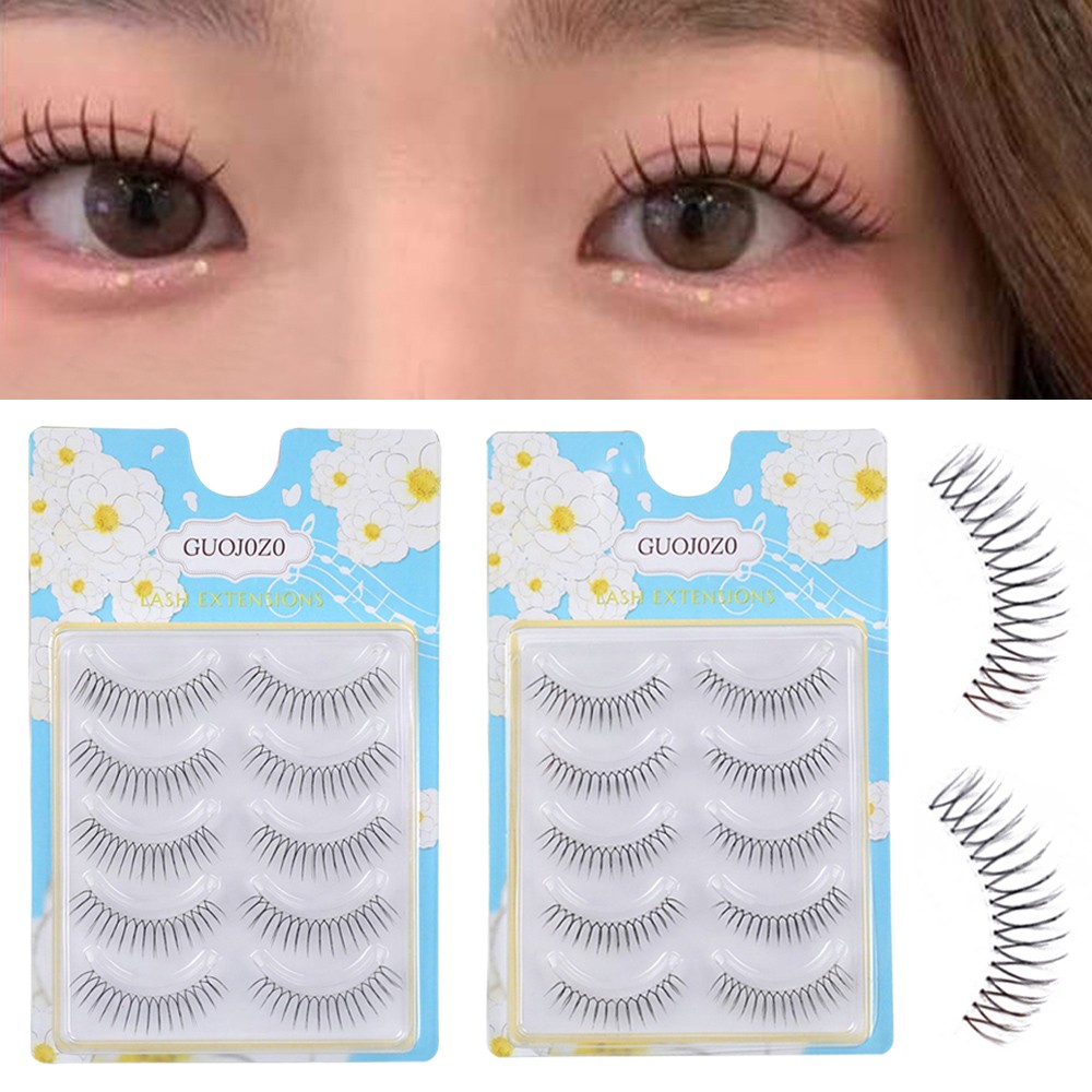 Reusable U-shaped Natural Wispy Lash Extension False Eyelashes Korean Makeup ๑