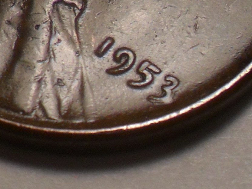 1953-P NICE "HIGH GRADE!! TRAIL DIE ERROR" LINCOLN COPPER CENT 2 PC SET!!!!