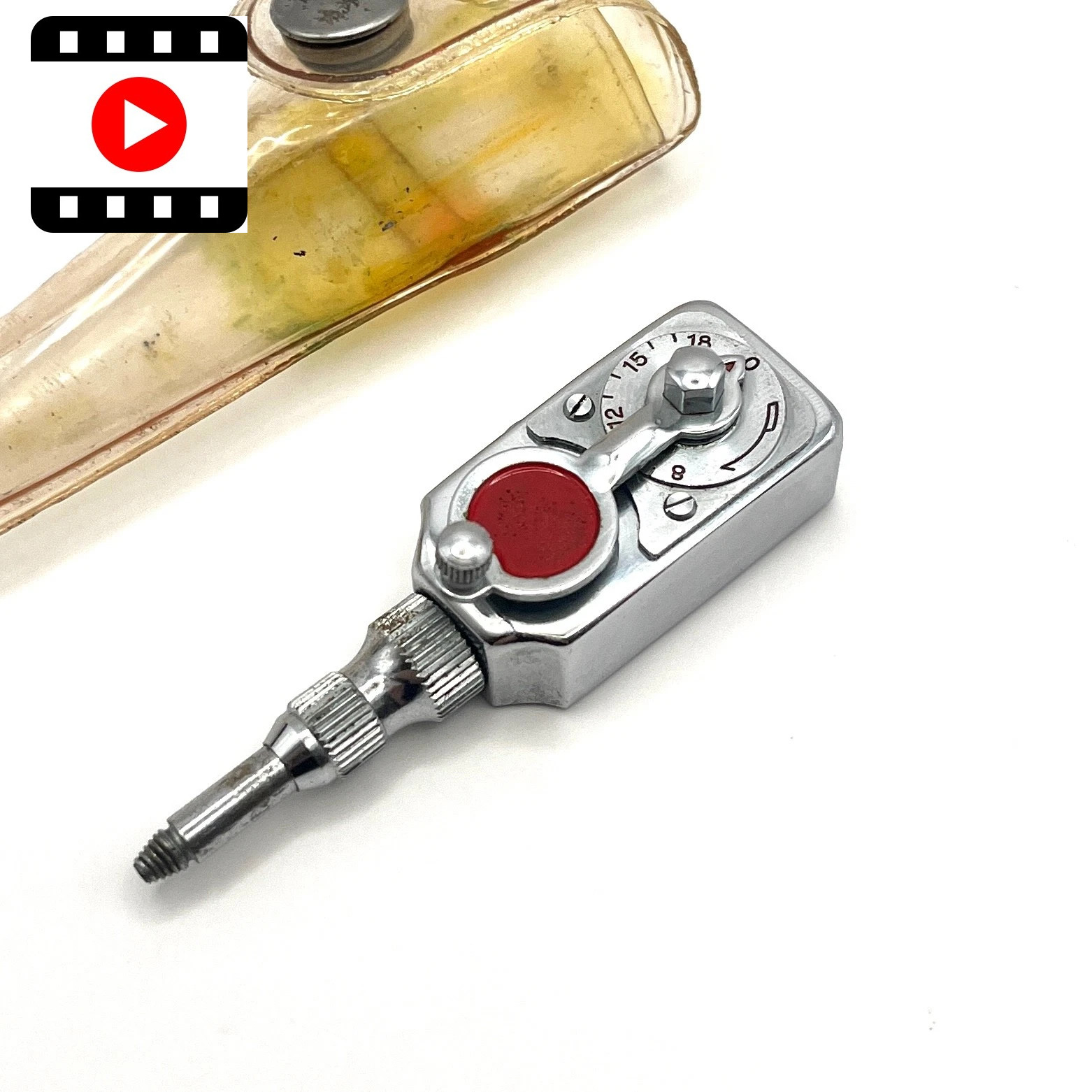 [Exc+3] Suehiro Vintage Mechanical Self Timer Shutter Release w/Case from japan