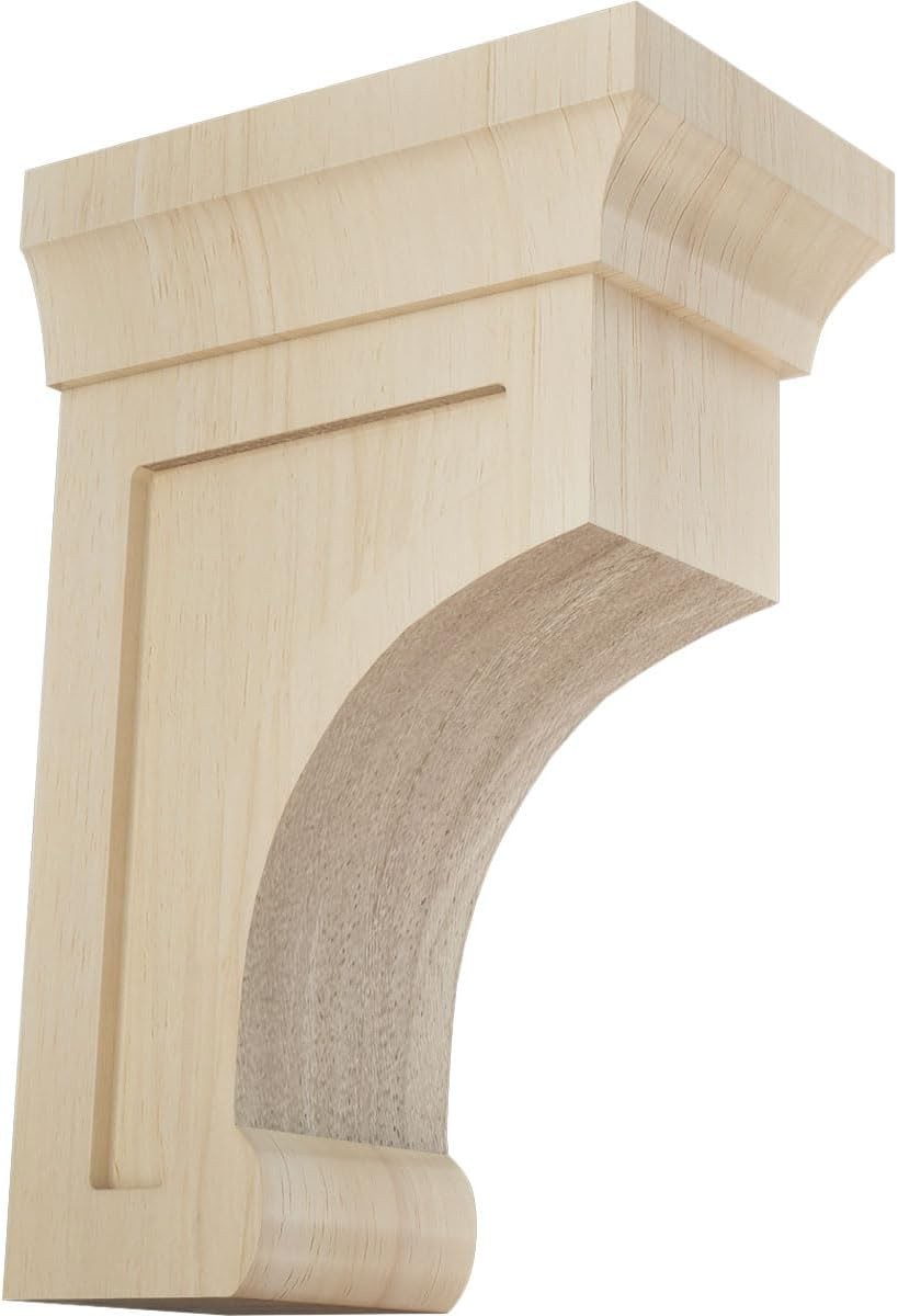 Ekena Millwork BKTW02X04X06GORW 2.5-in. W x 4-in. D x 6-in. H, Rubberwood