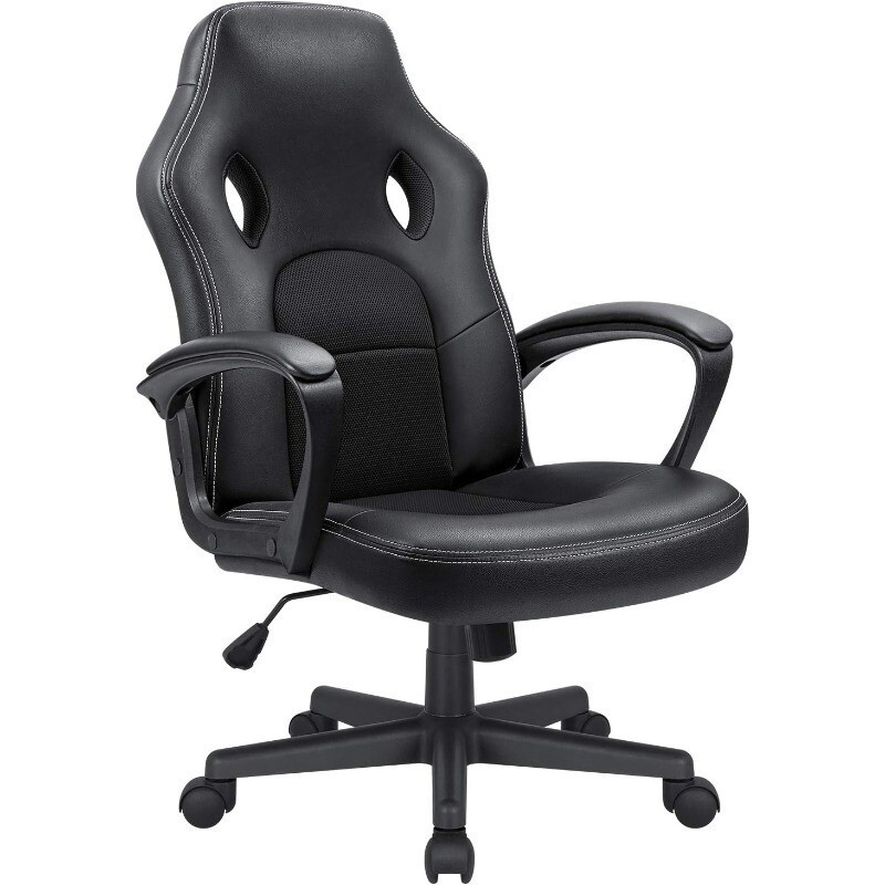 Office Gaming Chair High Back Leather Computer Chair Ergonomic Height Adjustable
