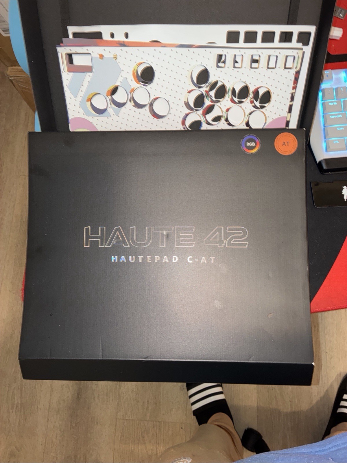 Haute42 Leverless Controllee Arcade Stick: Hautw 42 C-AT Black Leverless Arcade