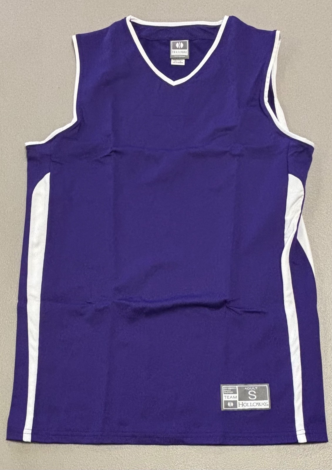 New Holloway Briggs Basketball Jersey, Purple, Men's Adult Small, Model 224056