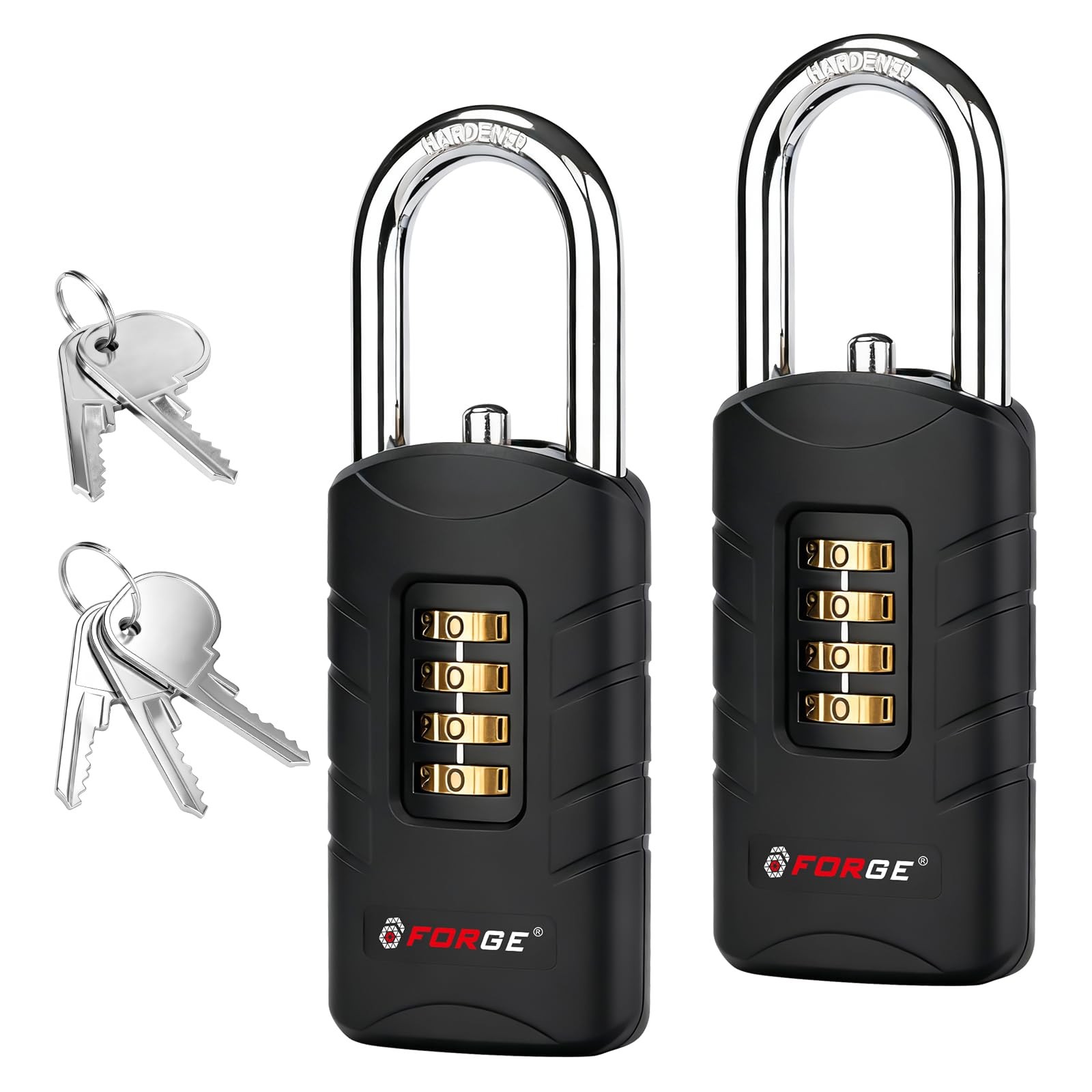 Forge 4-Digit Combination Padlock Backup Keys Recover Forgotten Code Waterproof