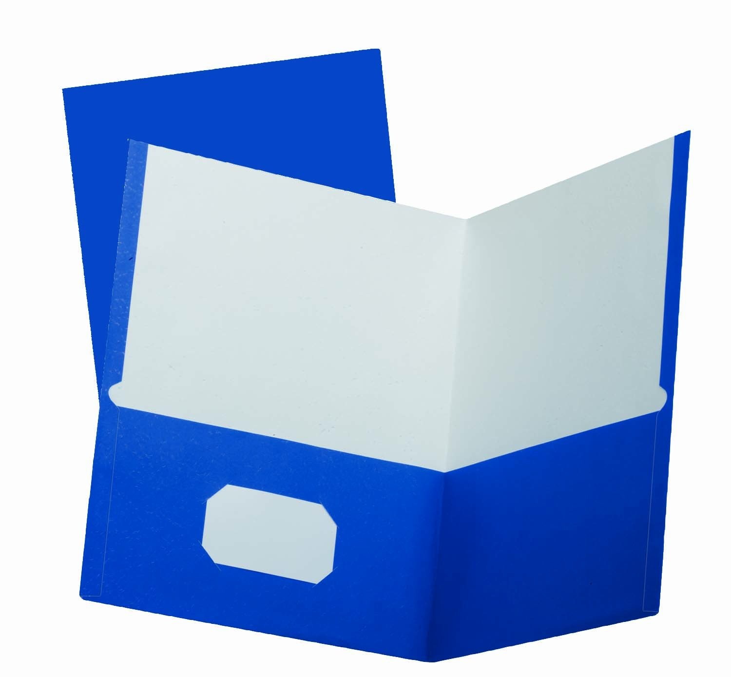 School Grade Two-Pocket Folders, Blue, Letter Size, 25 per Box, (50754)
