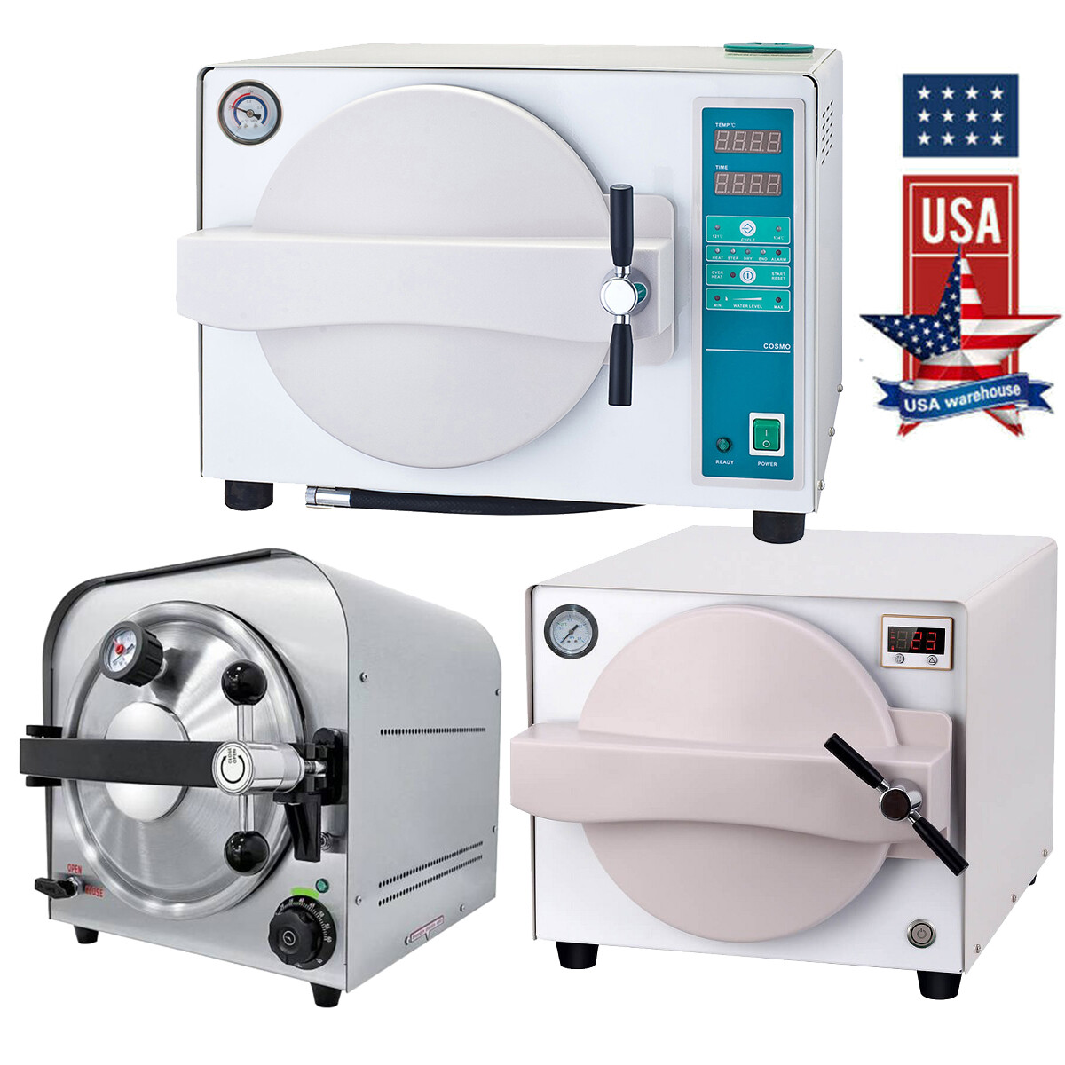Dental Lab Autoclave Steam Sterilizer Drying Sterilization Class B Automatically