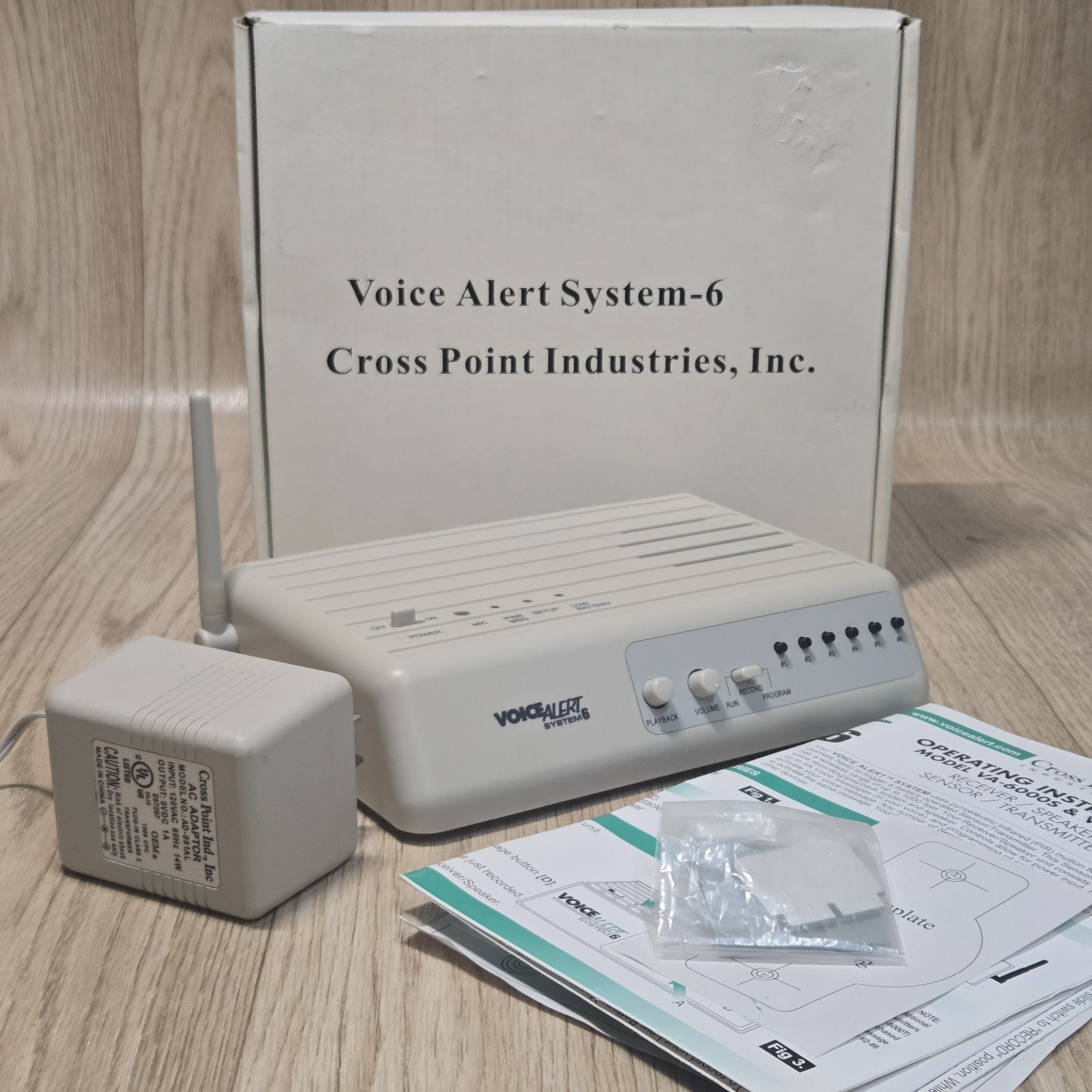 Voice Alert System 6 Wireless Annunciator System VA-6000S Receiver Only
