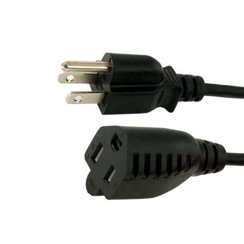 25-50 Feet AC Power Cord Cable Extension NEMA5-15P to 15R SJTW 14 AWG Outdoor UL