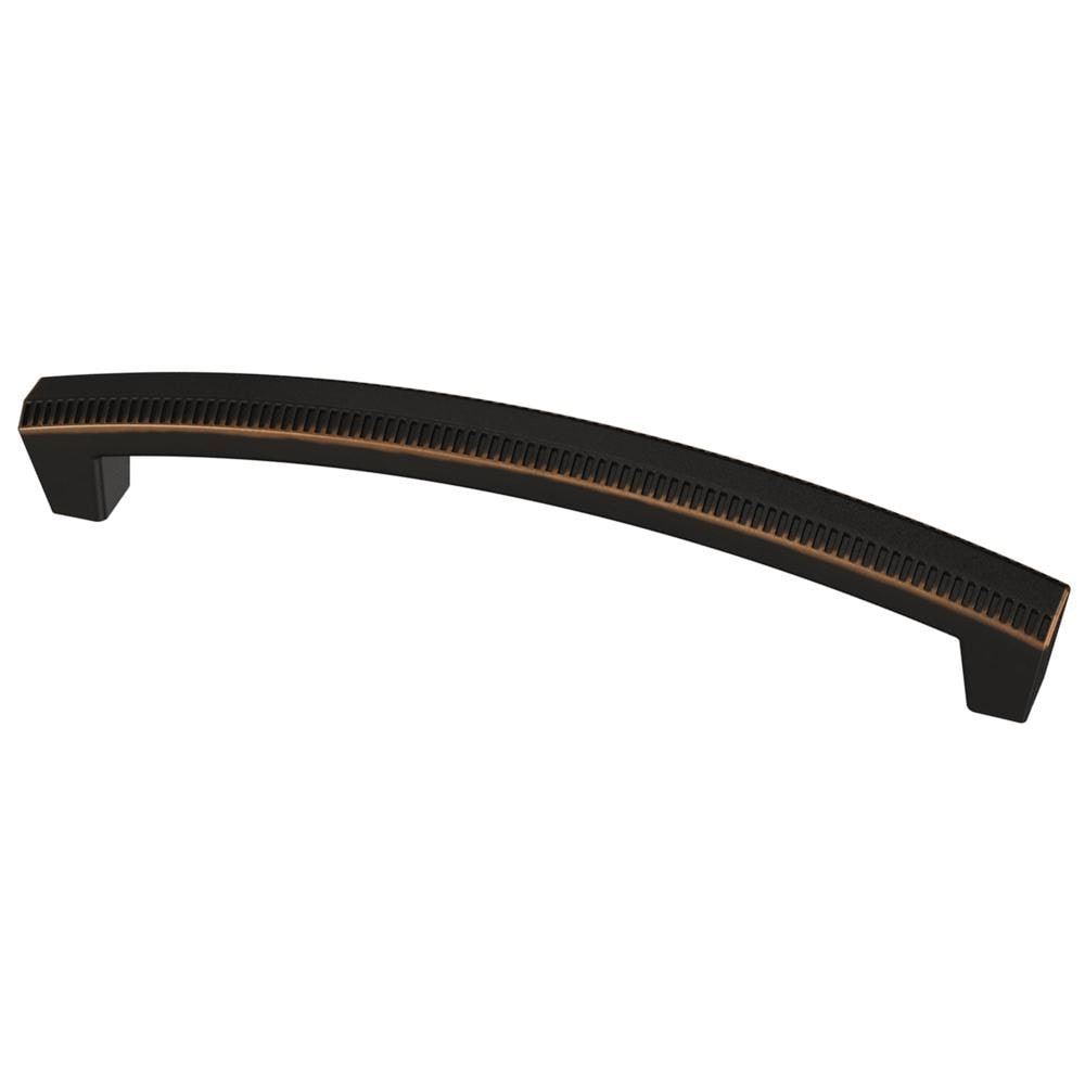 5" Textured Arch Pull Bronze with Copper Highlights
