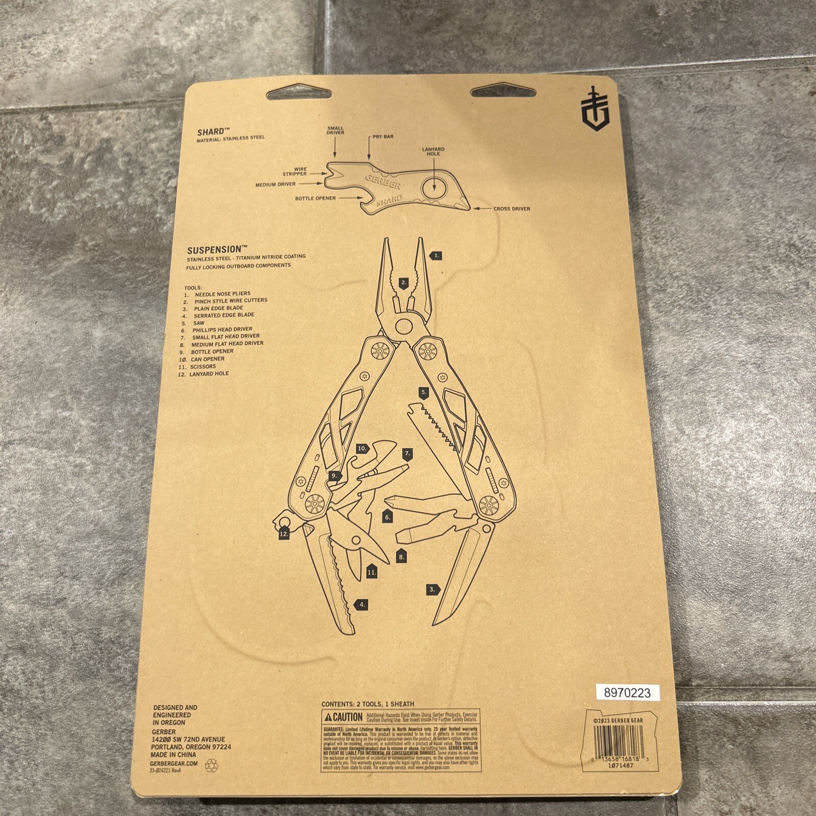 Gerber Suspension Multi-Tool + Sheath & Shard Multi-Tool NEW
