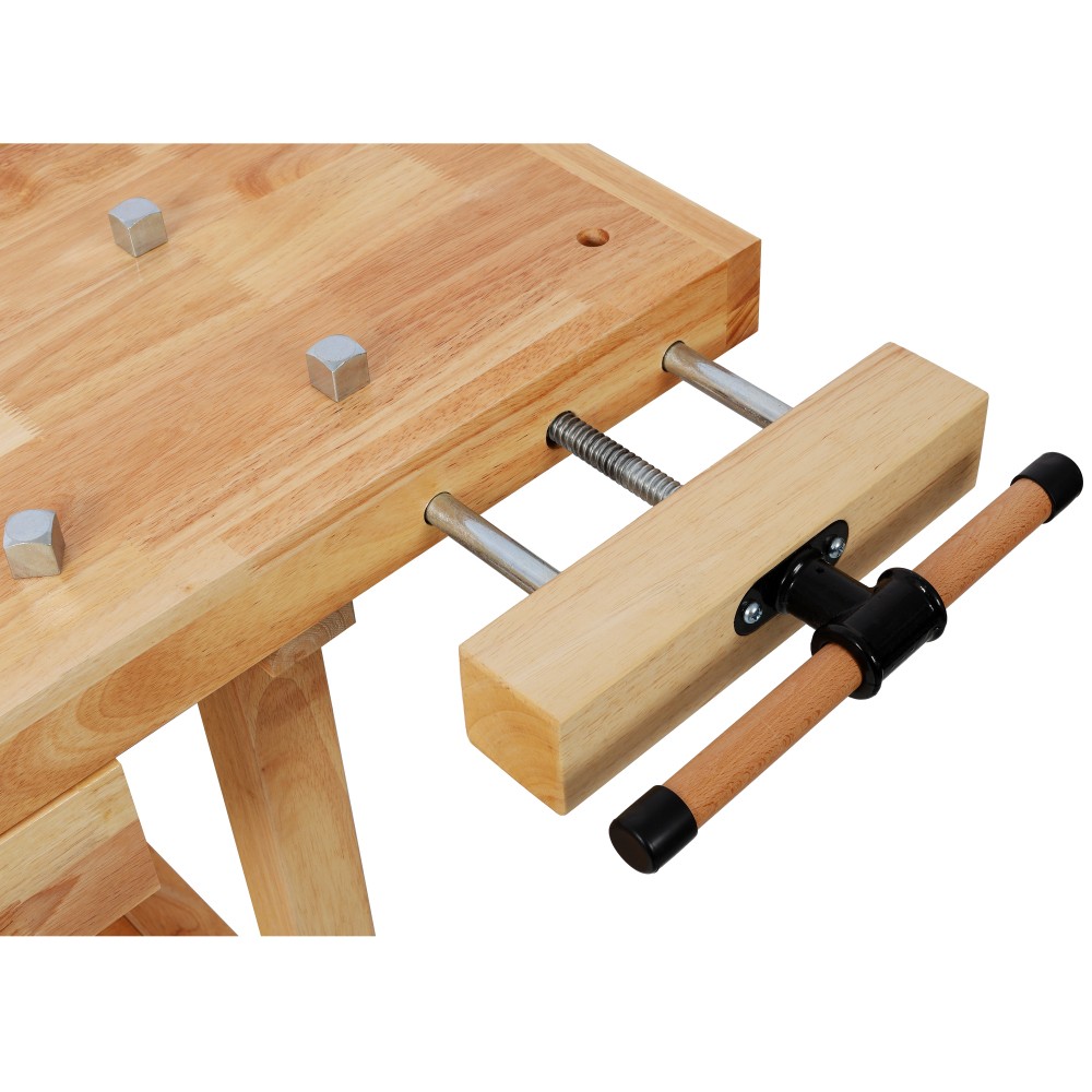 48" Adjustable Work Bench, Workbench Heavy-Duty Work Table for Garage, Workshop
