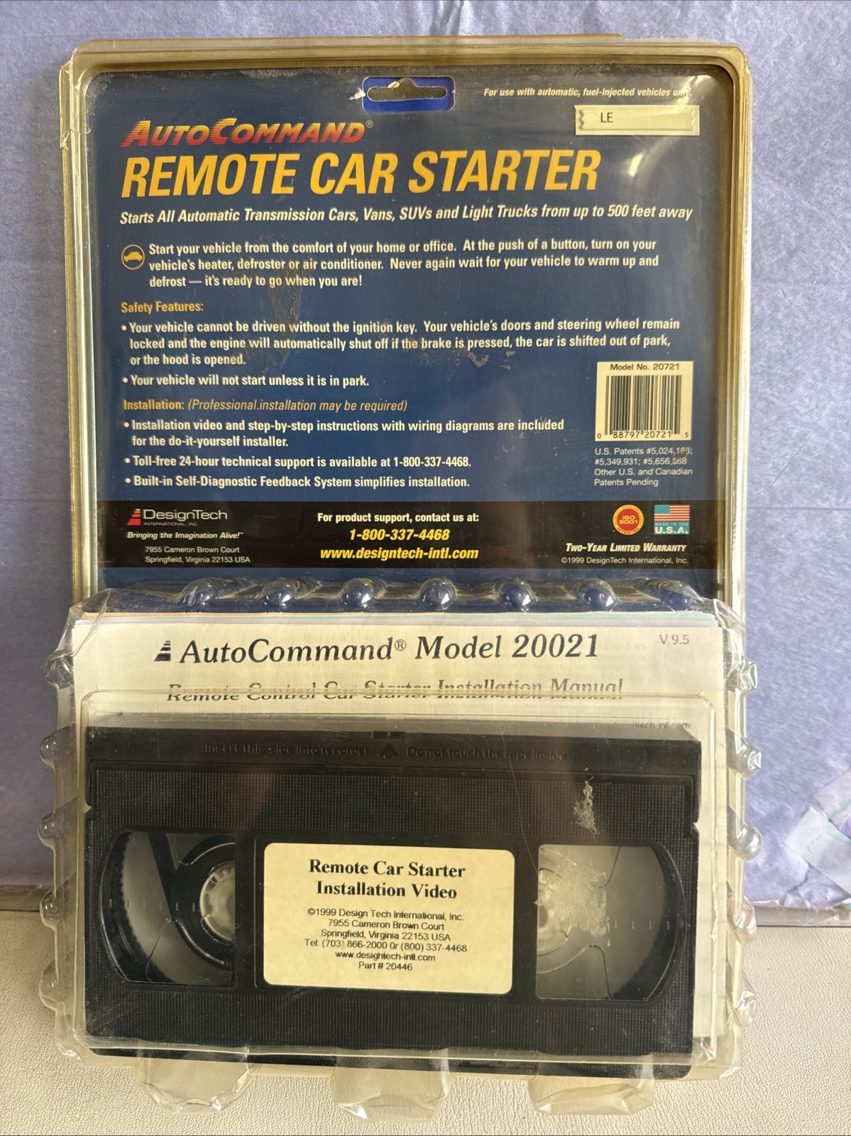 Design Tech Ready Remote Deluxe Car Starter w Keyless Entry And Car Lock Unlock