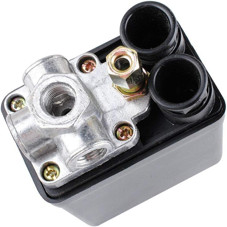 Central Pneumatic Air Compressor Pressure Switch Control Valve with 1/4"PT Threa