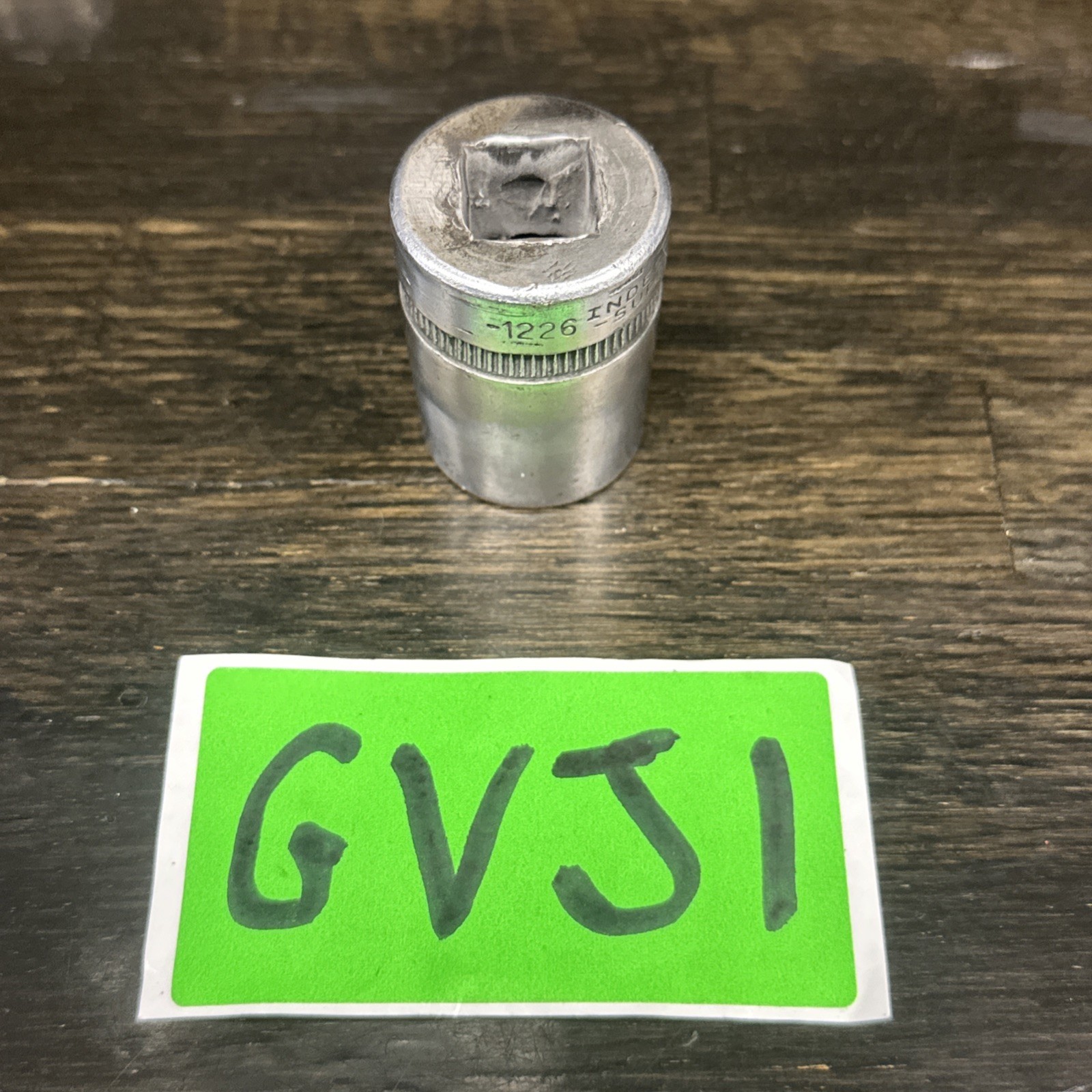 INDESTRO SUPER 1226,  1/2" Drive 12pt SAE  Socket, Size 13/16 in., USA