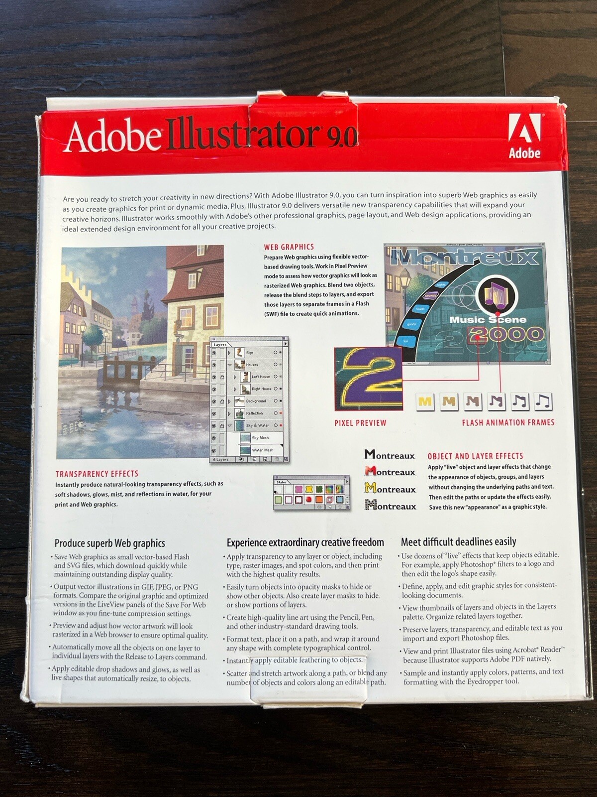 Adobe Illustrator 9.0 Macintosh CD w/ Serial Number User Guide Education Version