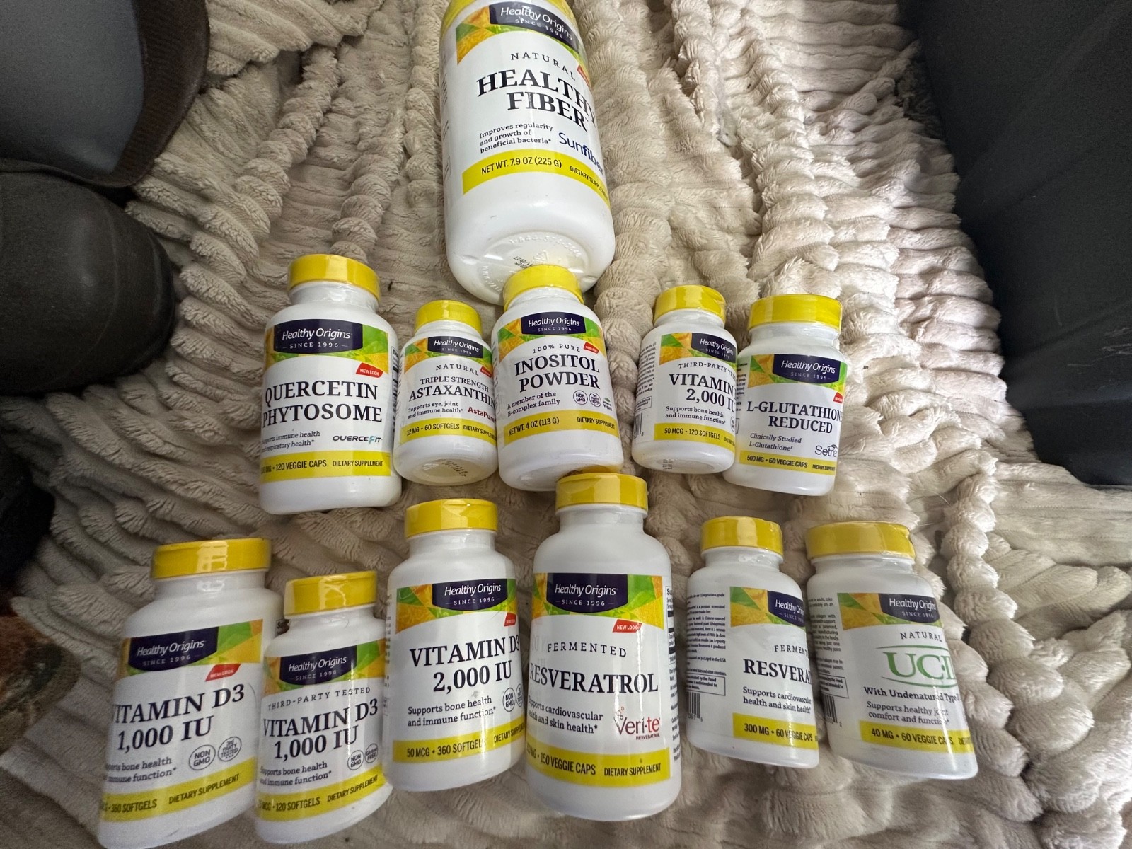 Healthy Origins pill/powder Supplements LOT (excludes small resveratrol)