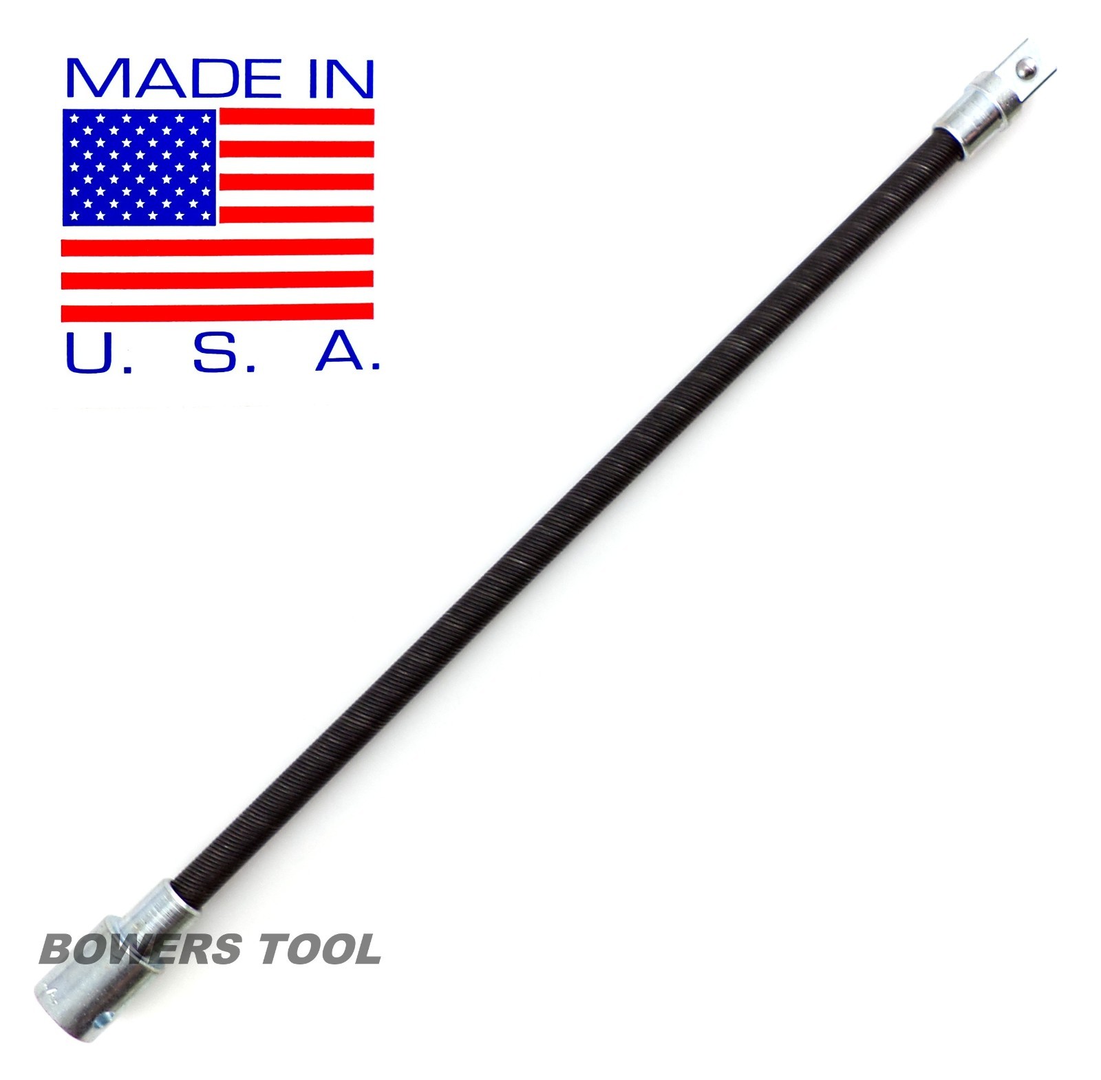 Jawco 3/8" Flex Socket Extension, 11" Long, 3/8 Drive Flexible Shaft Made in USA