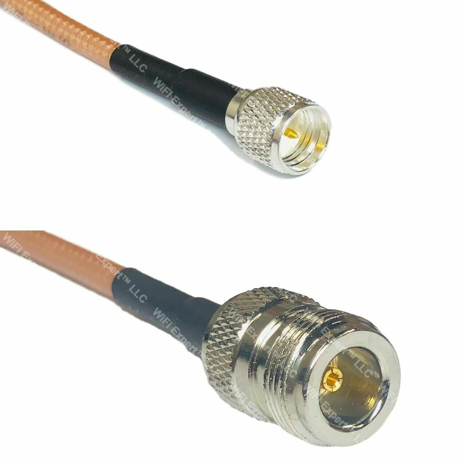 RG400 N FEMALE to MINI UHF MALE Coaxial RF Pigtail Cable USA