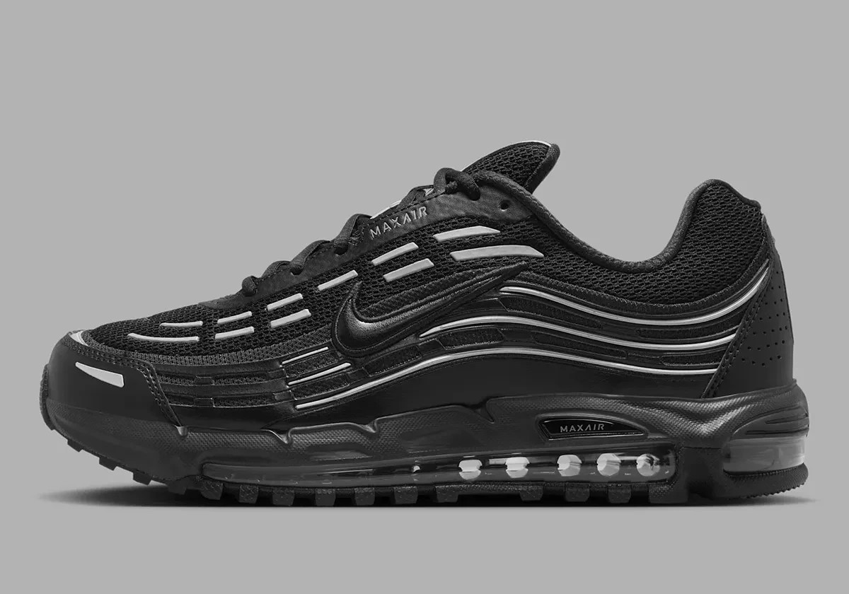 Nike Air Max TL 2.5 Black Metallic Silver Retro Shoes FZ4110-002 Men's Sizes NEW