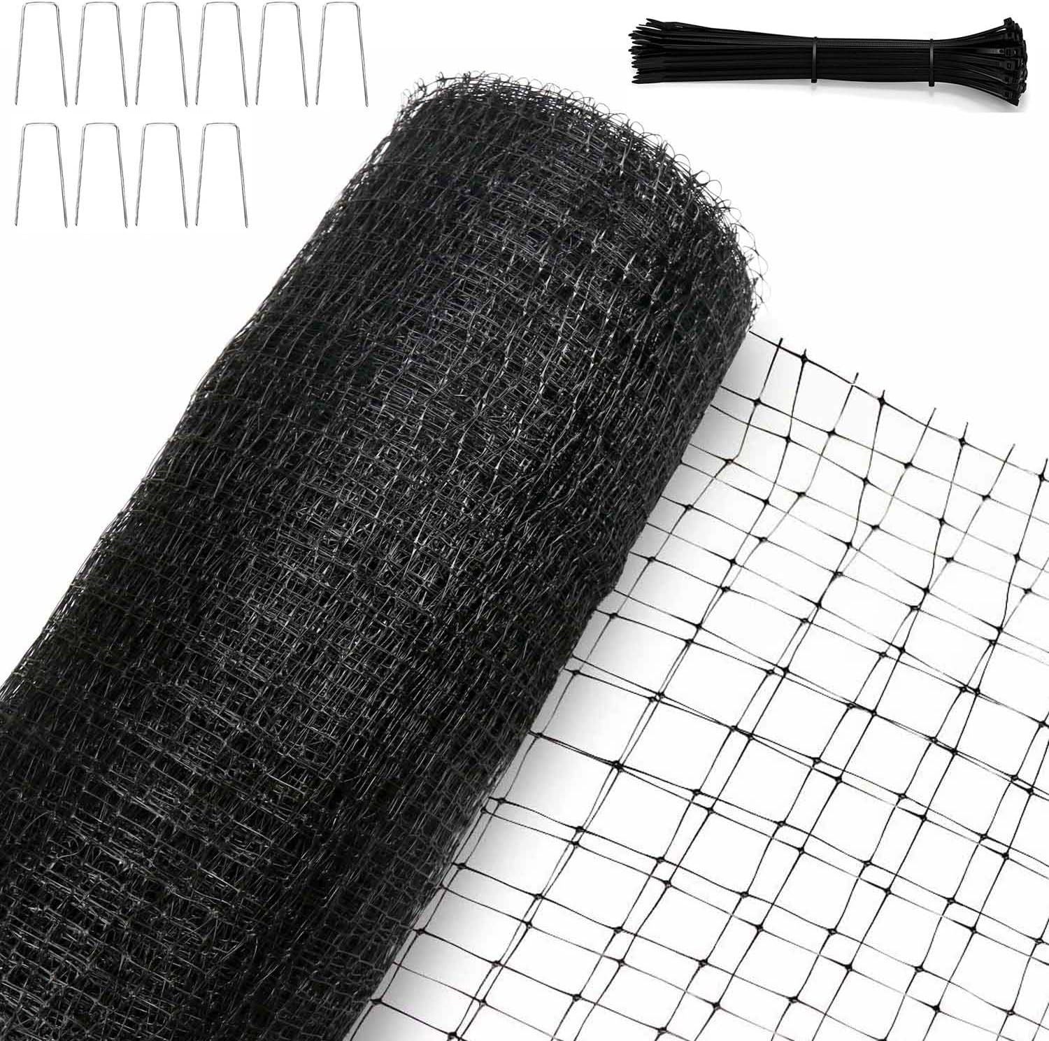 Bird Netting, 7.5 X 25 FT Heavy Plastic Duty Garden Netting to Protect Fruit Tre