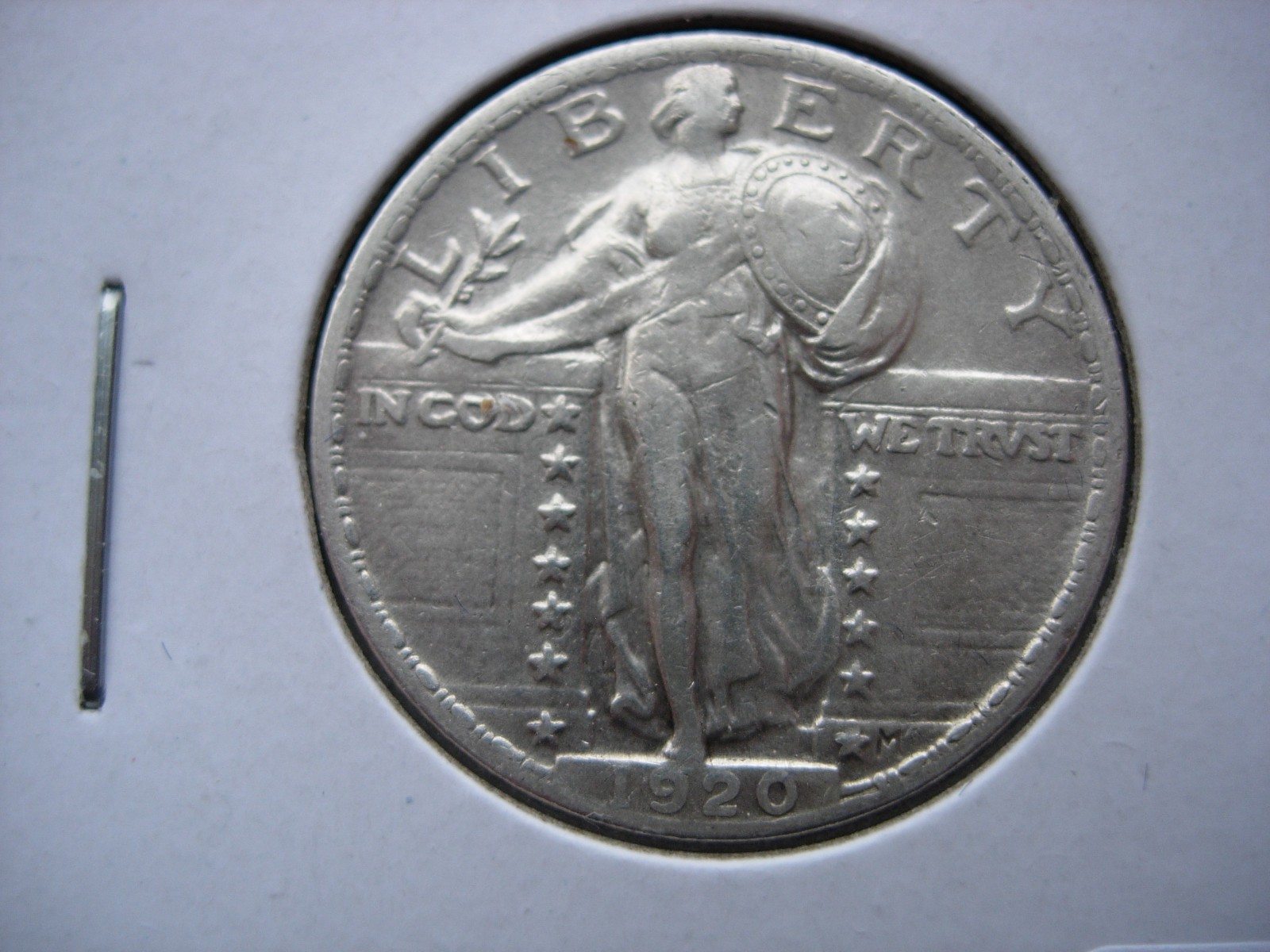 1920 EF KEY DATE STANDING LIBERTY SILVER QUARTER  - L1444