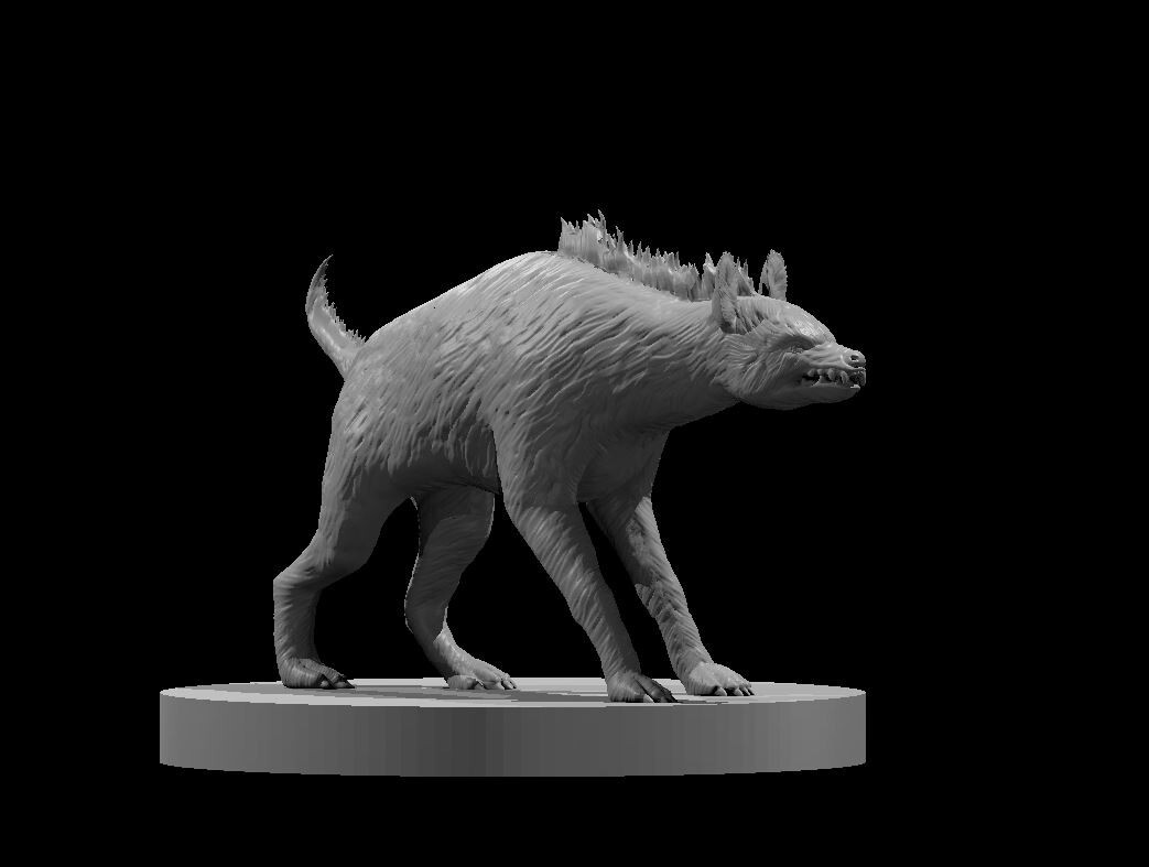 Hyena Monster Manual 28mm Scale DND D&D Tabletop Mini