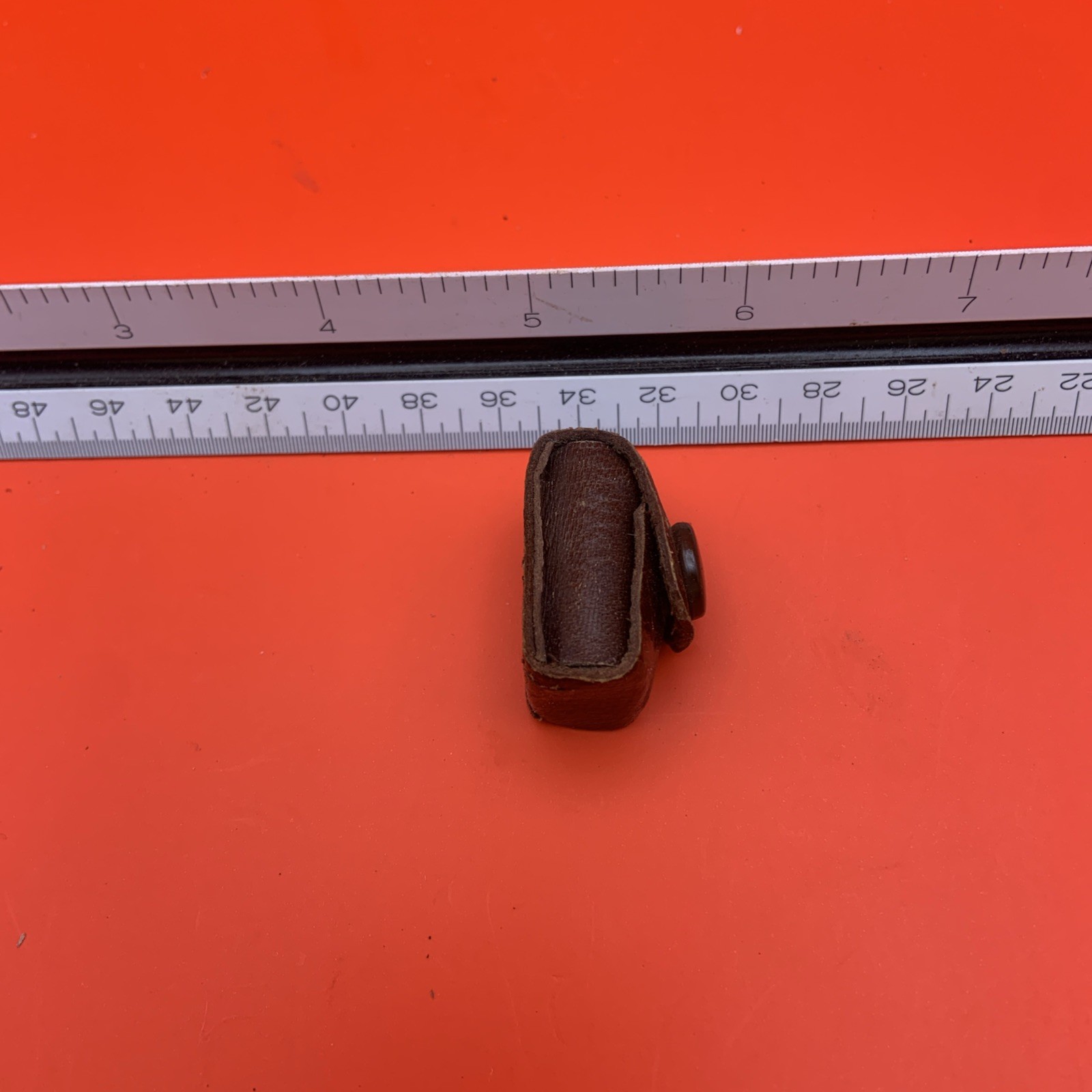 Vintage Pocket Pencil Sharpener & Leather Pouch
