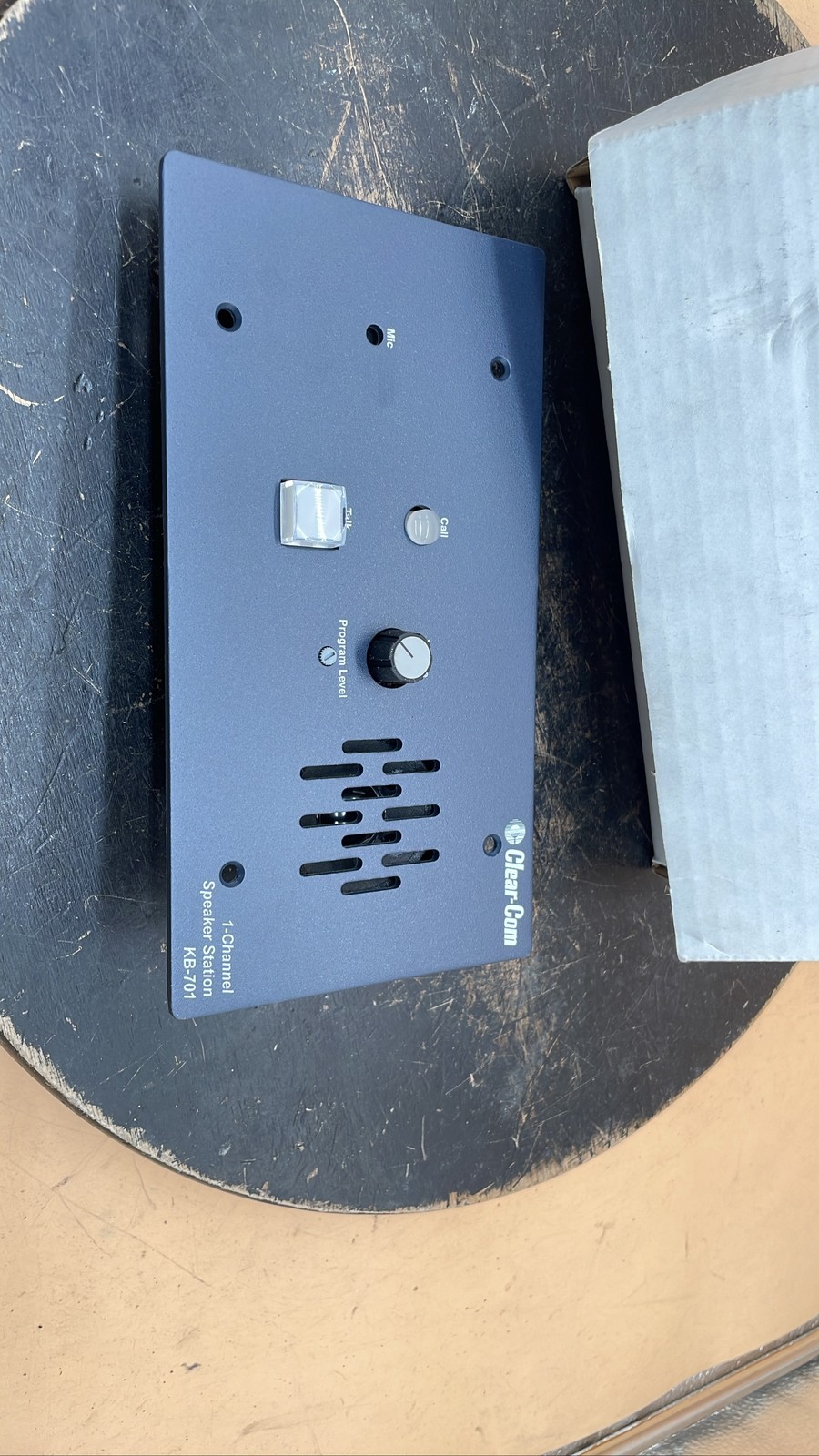 Clear-Com KB-701 Single Channel Intercom Speaker Station Audio Control Panel