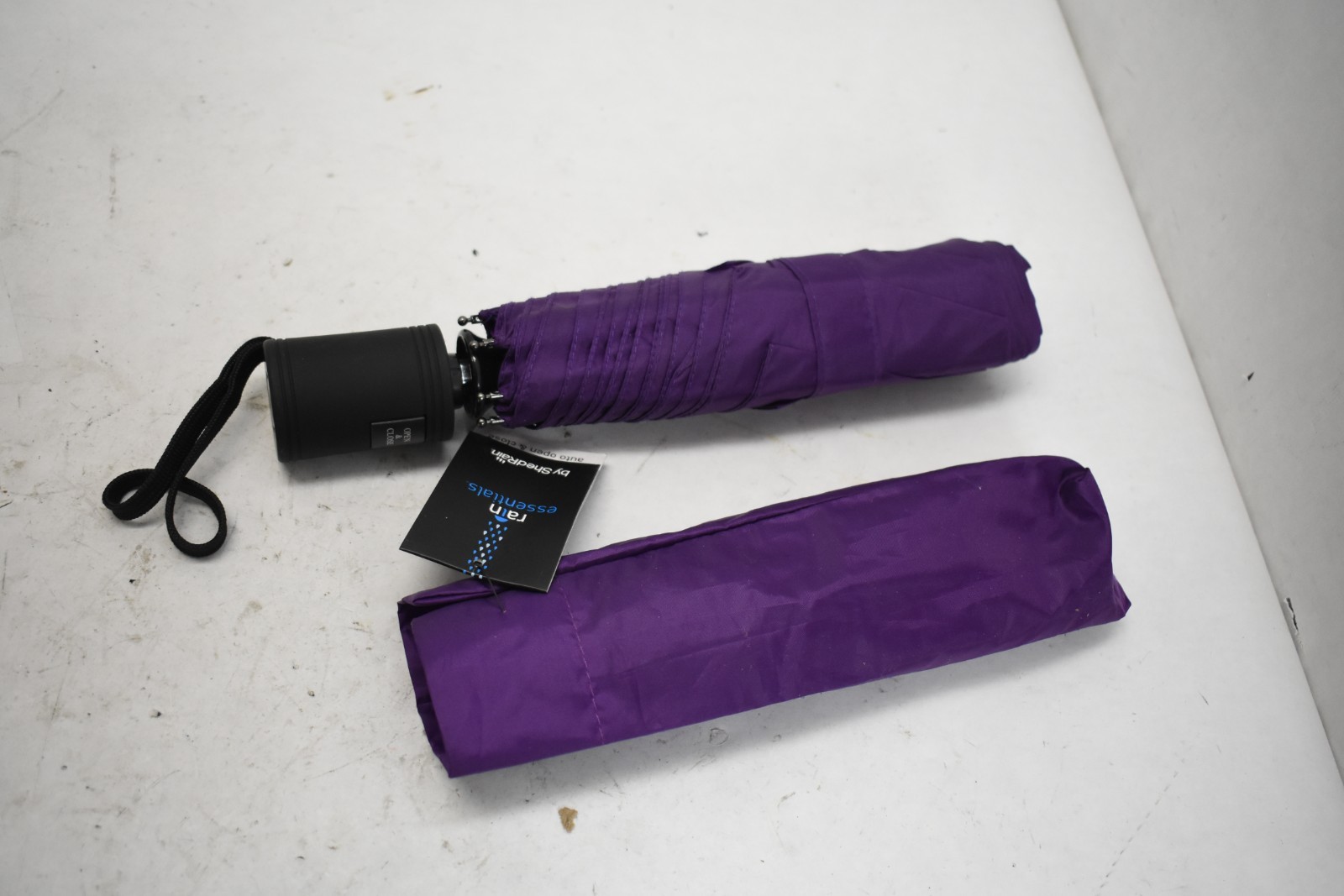 ShedRain Rain Essentials Auto Open Compact Automatic Umbrella Hyacinth Purple