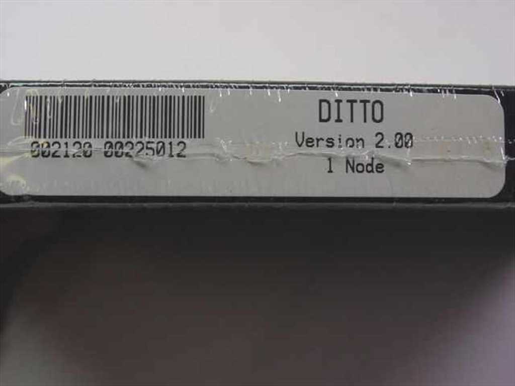 QNX Ditto Version 2.00 Software 1 Node