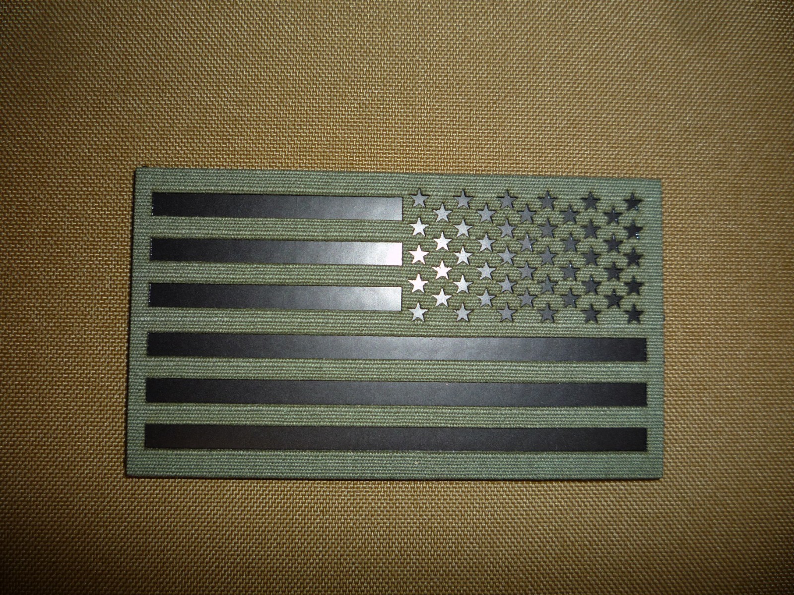 REV USA RANGER GREEN FABRIC IR MB SOLAS PATCH 3.5"X2" W/ VELCRO® BRAND FASTENER