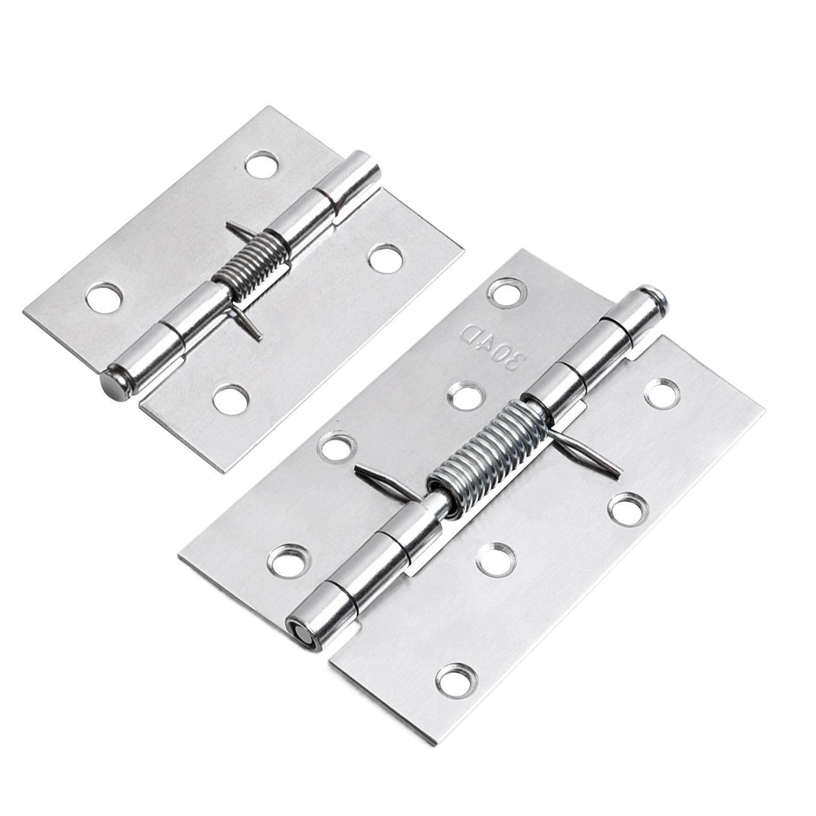 Spring Door Hinge Adjustable Spring Hinge Door Closer Stainless Steel Hinges*1-8