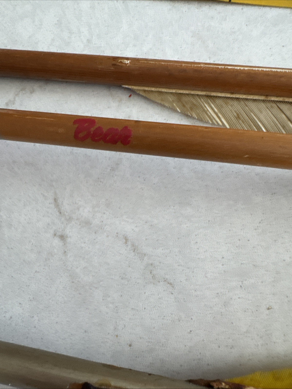 One Marked Bear. Two Unmarked arrows broadheads. Estate Find