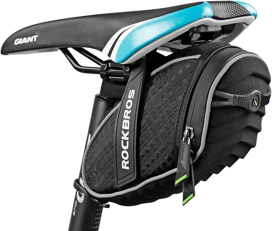 Bike Seat Bag, Bicycle Saddle Bag under Seat 3D Shell Cycling Seat Pack for Moun
