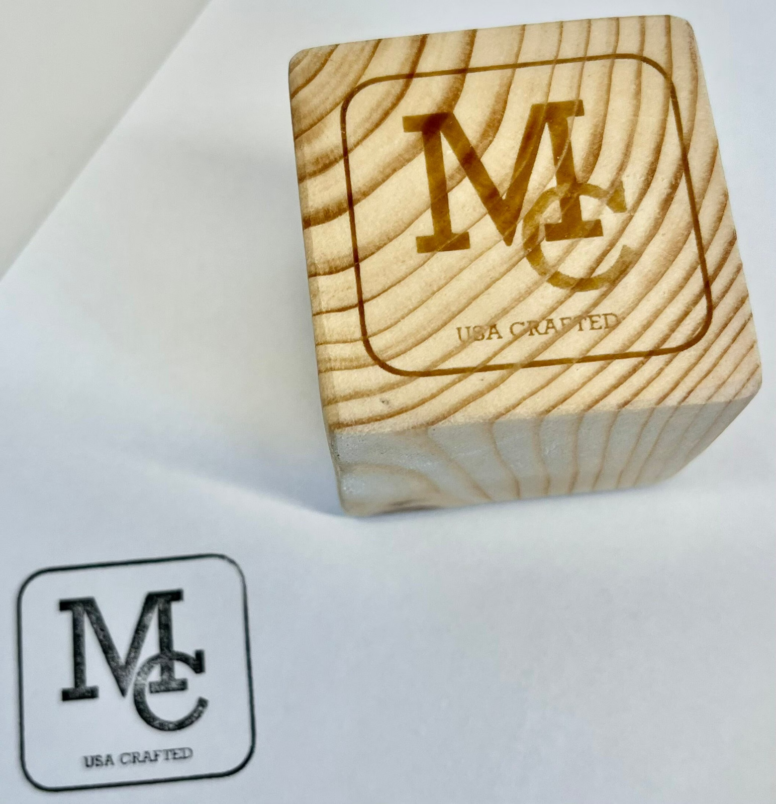 Personalized Custom Made 2" x 2" Rubber Stamps - Business Logo, Brand, Art, Imag
