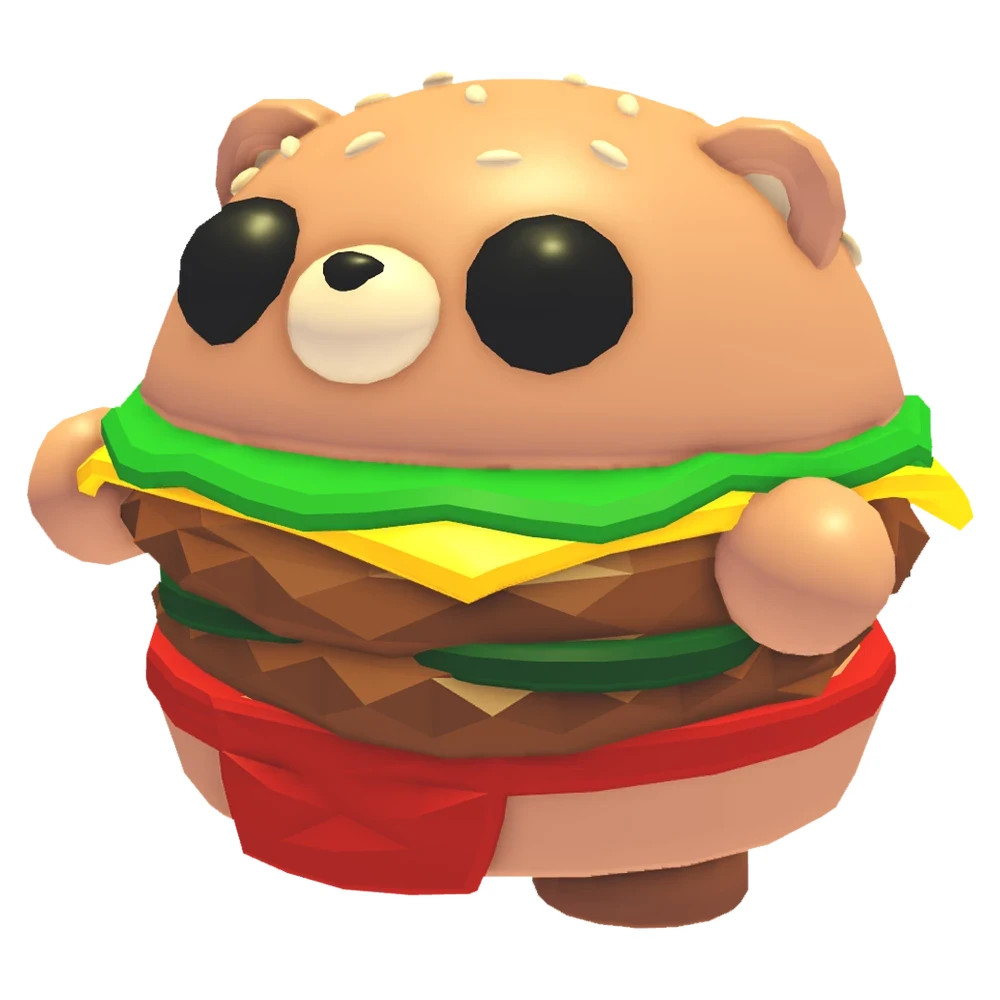 Burger Bear / All Variations! FR, NFR, MFR, Neon, Mega - Adopt From Me
