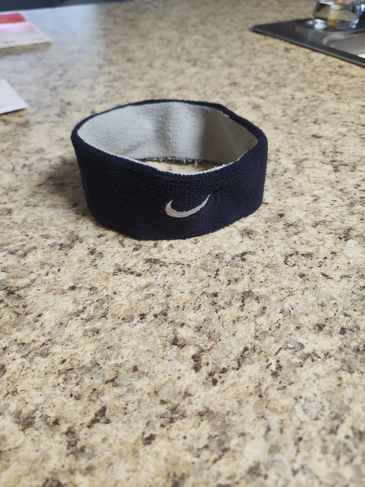 Nike Headband Reversable Dark Blue / Gray One Size Adult Unisex