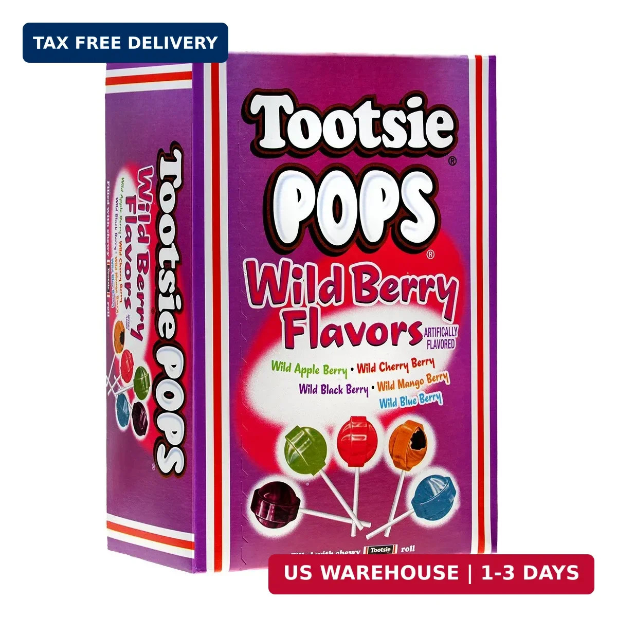 Tootsie Roll Tootsie Pops Assorted Chocolatey Center 3.75 Pound 100 Count