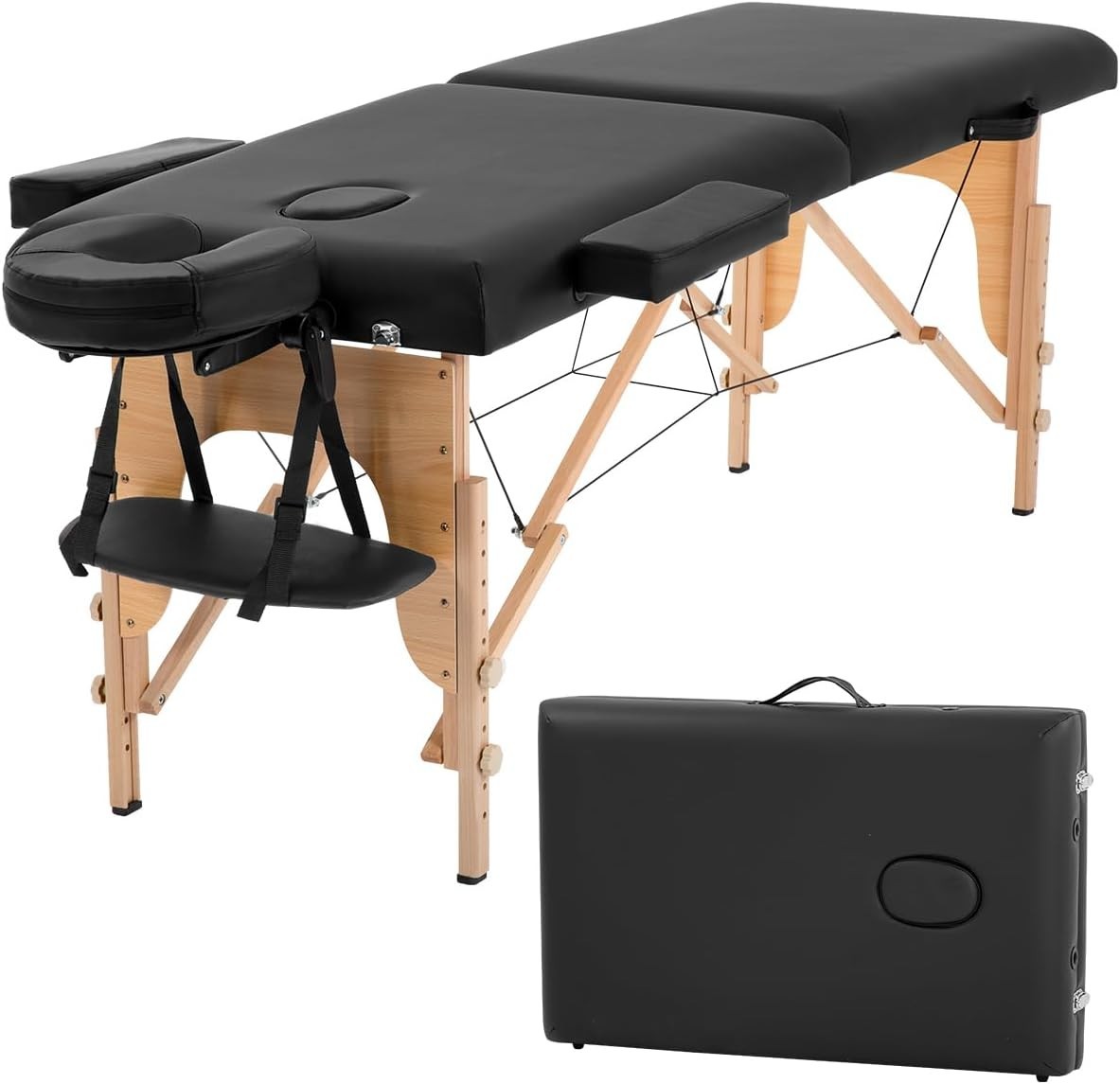 Lightweight Portable Massage Table 2 Fold Design Easy Assembly for Professionals