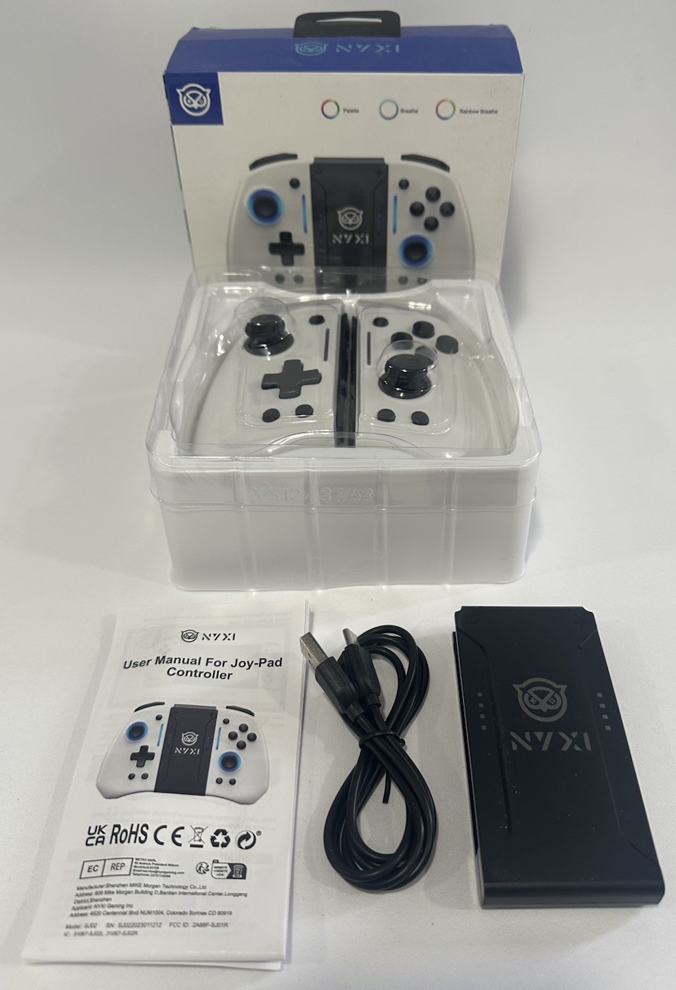 NYXI HYPERION WIRLESS NINTENDO SWITCH CONTROLLER WHITE *NEW - OPEN BOX*