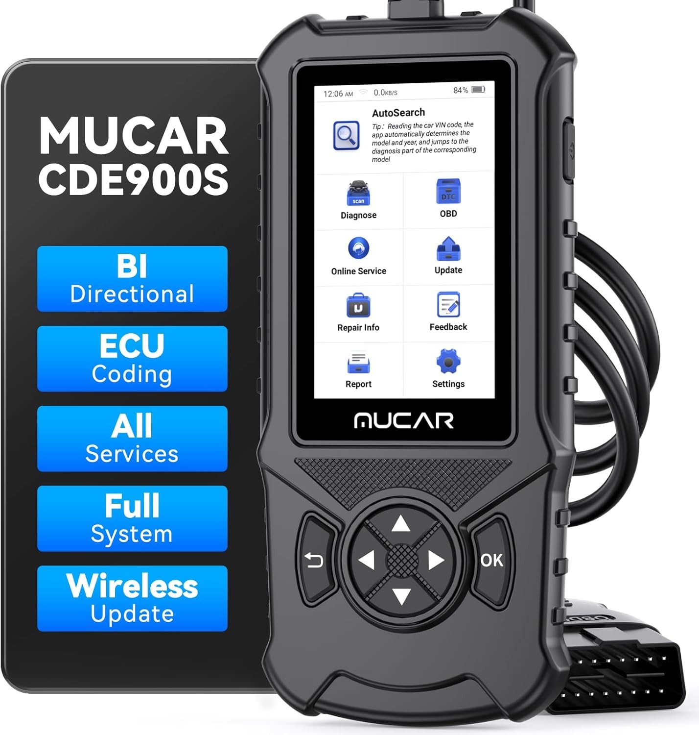 Professional Car Scanner Tool OBD2 Full Diagnostics Bidirectional