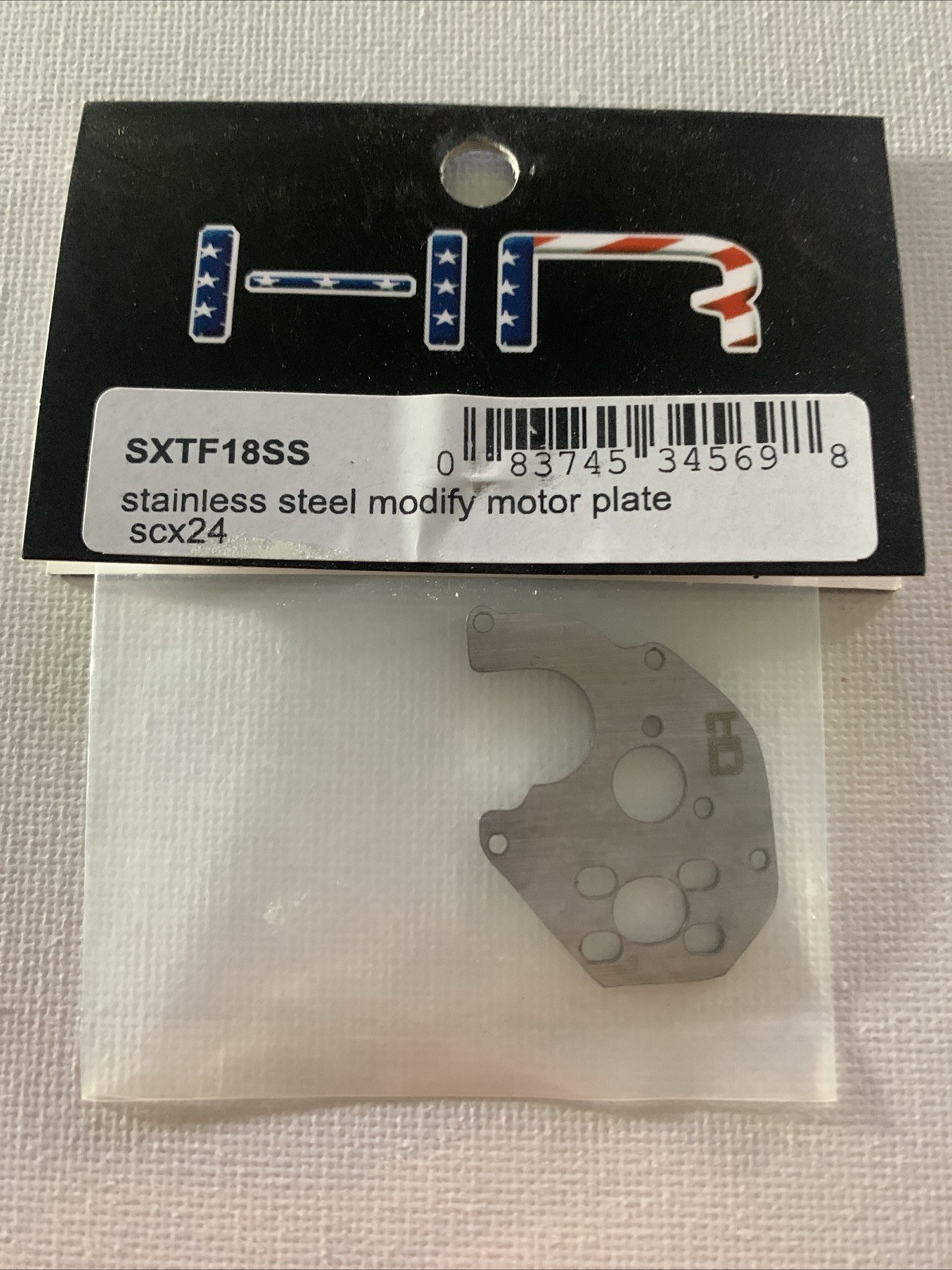 Hot Racing SCX24 Stainless Steel Modify Motor Plate SXTF18SS NEW