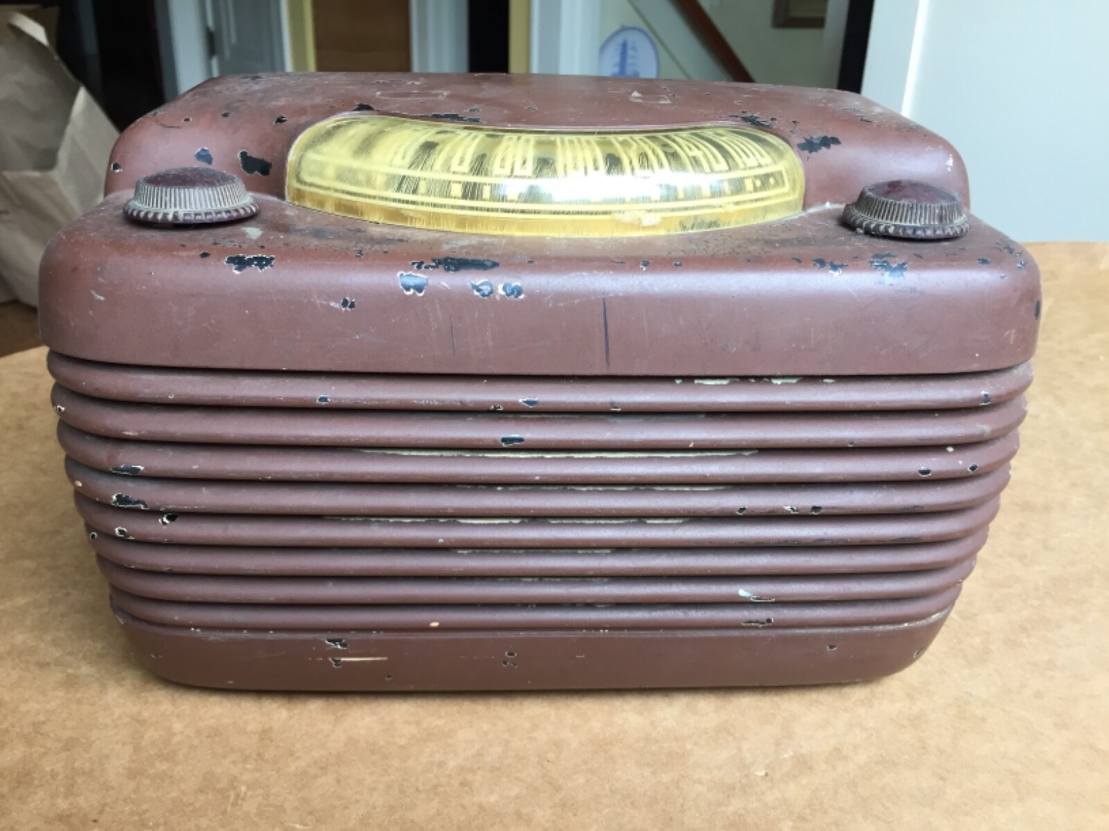 vintage philco 48 460 tube radio hippo baketite 46 420 art deco