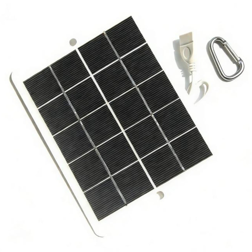 3W 5V Portable Solar Panel Charger USB Output for Outdoor Activities Hiking