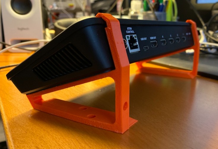 Angled Stand Wall Mount for Blackmagic ATEM Mini, Mini Pro, and ProISO Switcher