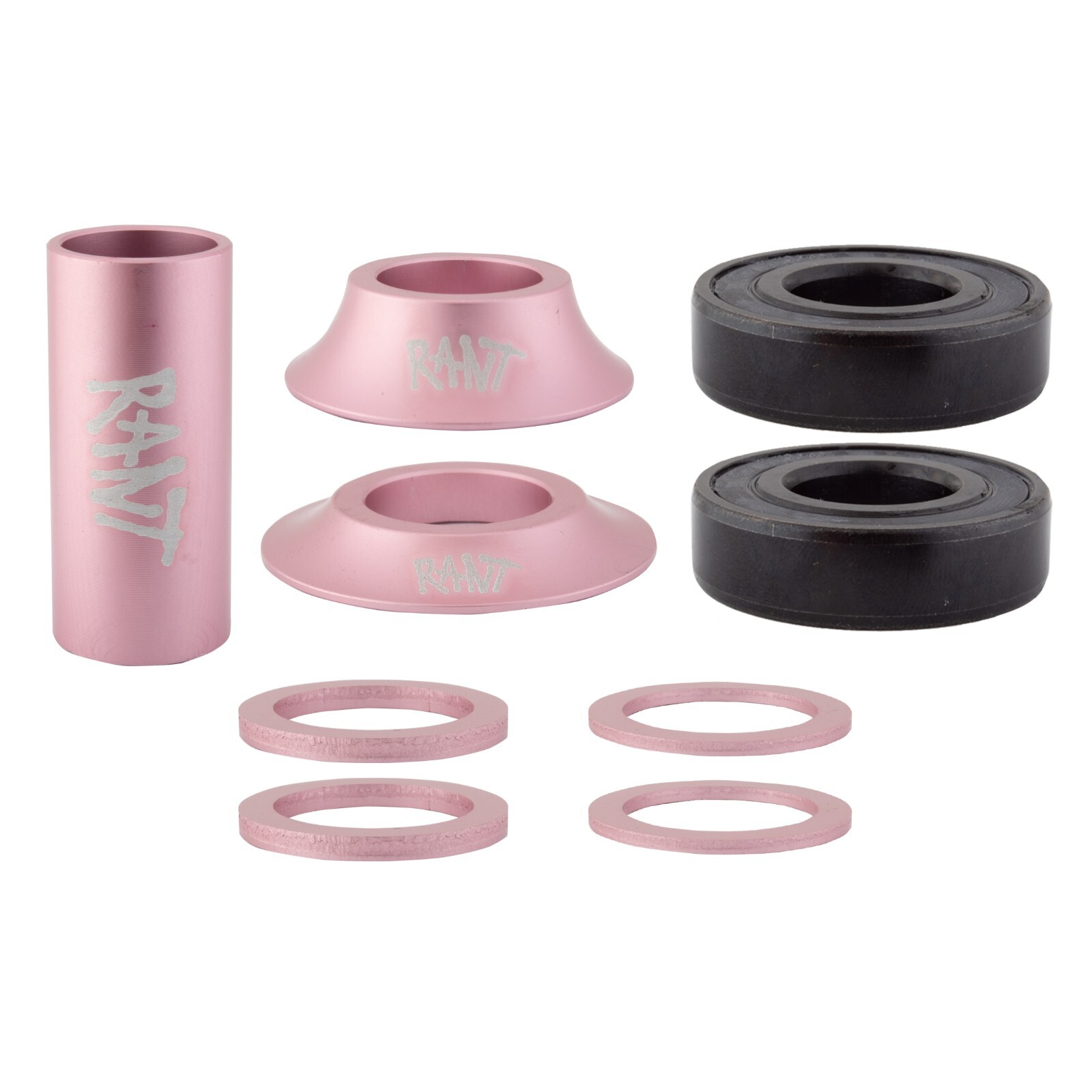 Bottom Bracket Set Rant Bang UR Mid 19mm  Sealed Pale Pink