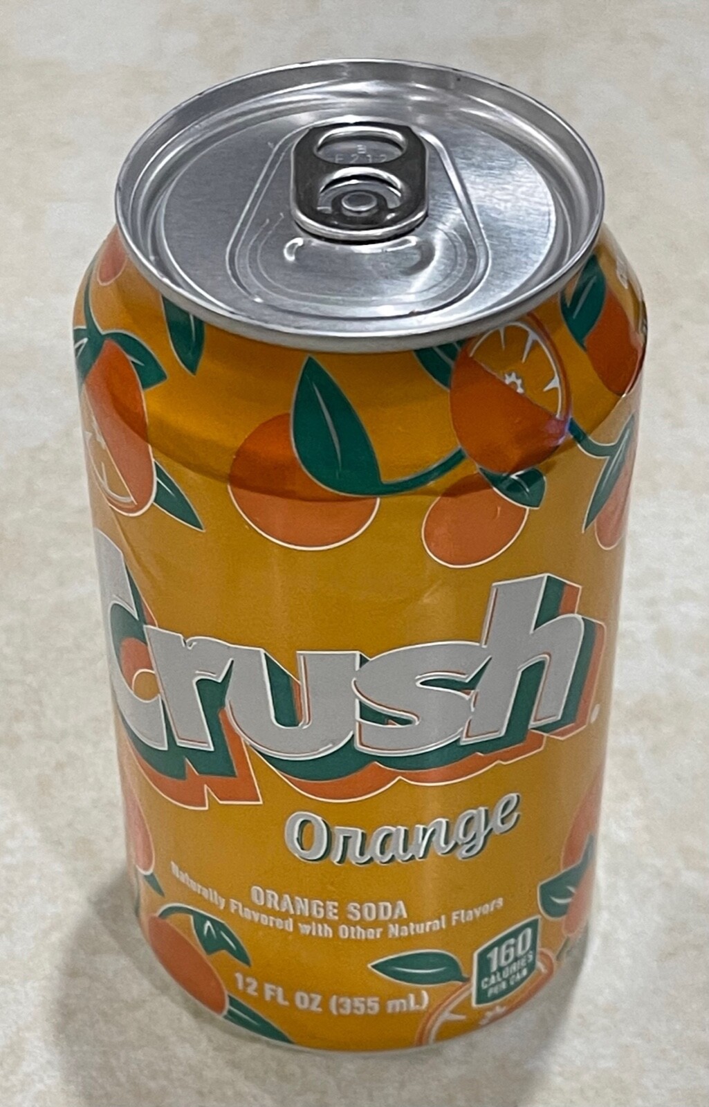 ORANGE CRUSH EXTREMELY RARE 1/2 FILLED CAN FACTORY SEALED ERROR POP TOP INTACT