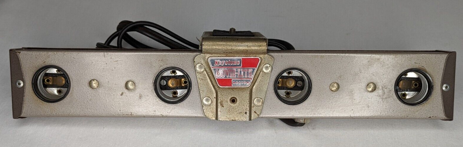 Vintage Keystone Movie-Lite Boston Model R4 1500W 12.5A 120V - Tested and Works!