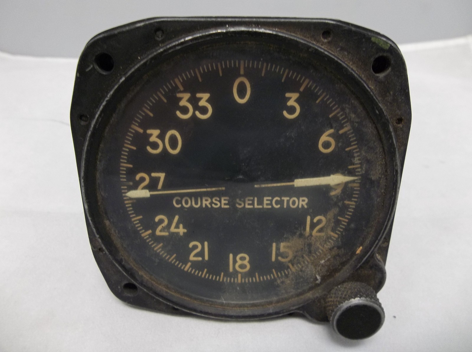 Kollsman Instrument Division of Square D T-33 Course Selector Vintage Gauge  A1